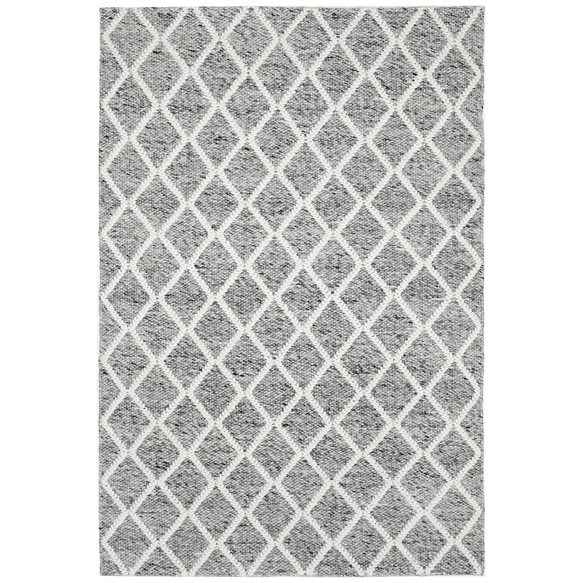 1 Common Ground Rugs Valor Grey 225x155cm - Medium Hand Loomed Rug - Grey, 1 of 7