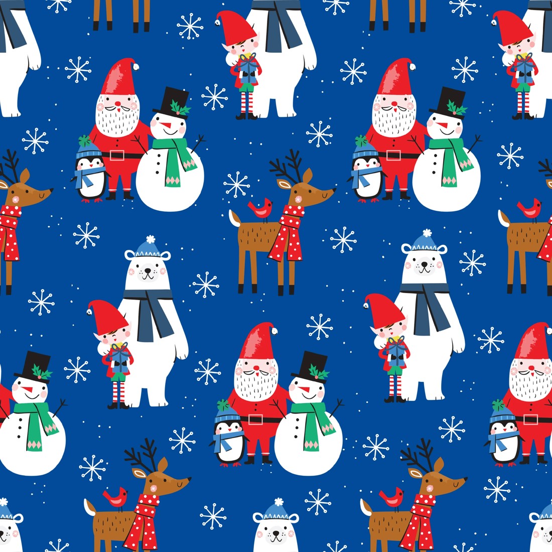 3 Hallmark Christmas Gift Wrap Roll - Jolly and Bright, 3 of 3