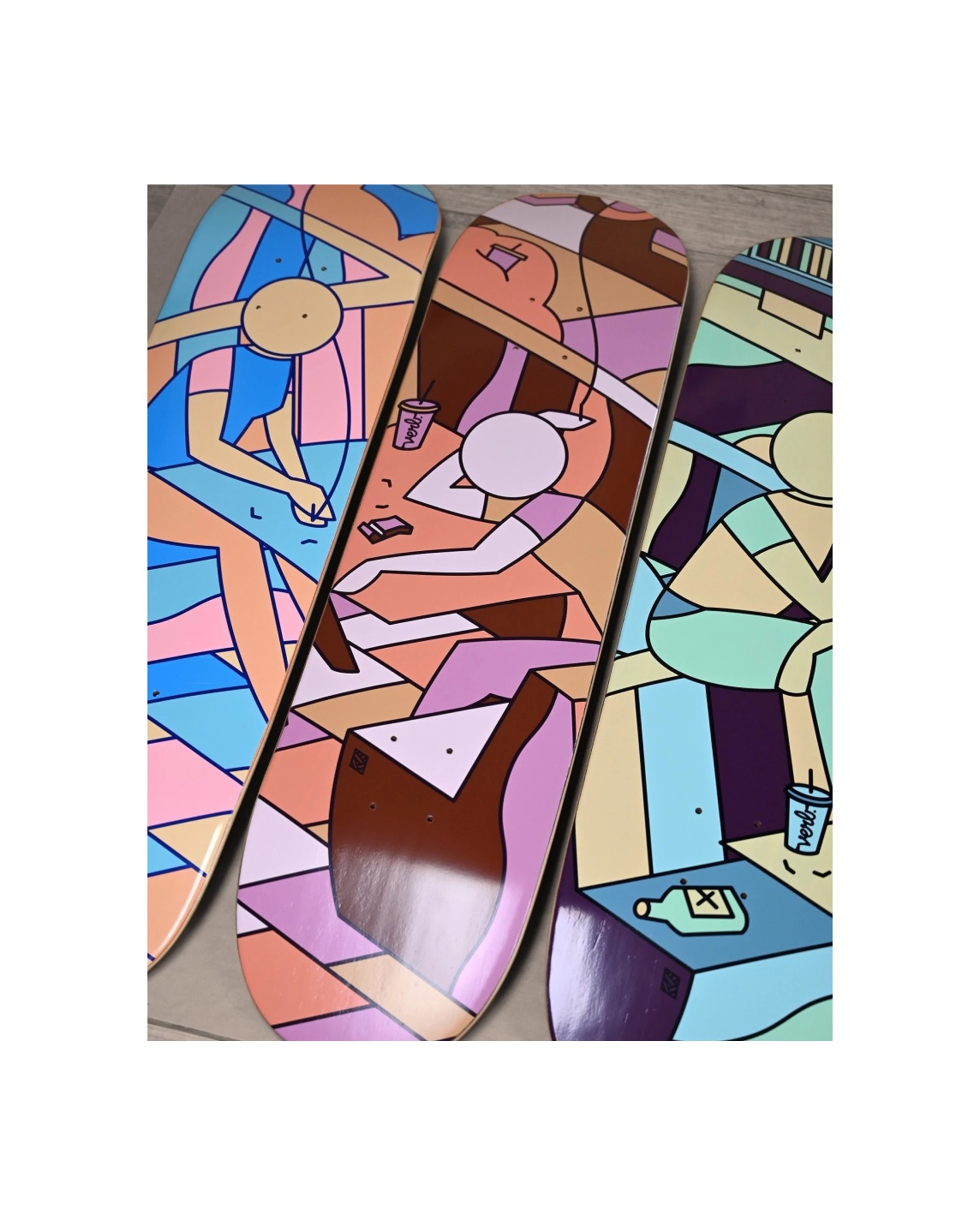 3 Verb Skateboard Deck Artist Series Stephen Baker 8.25 Inch 7-Ply Maple Core Two - Multi, 3 of 3