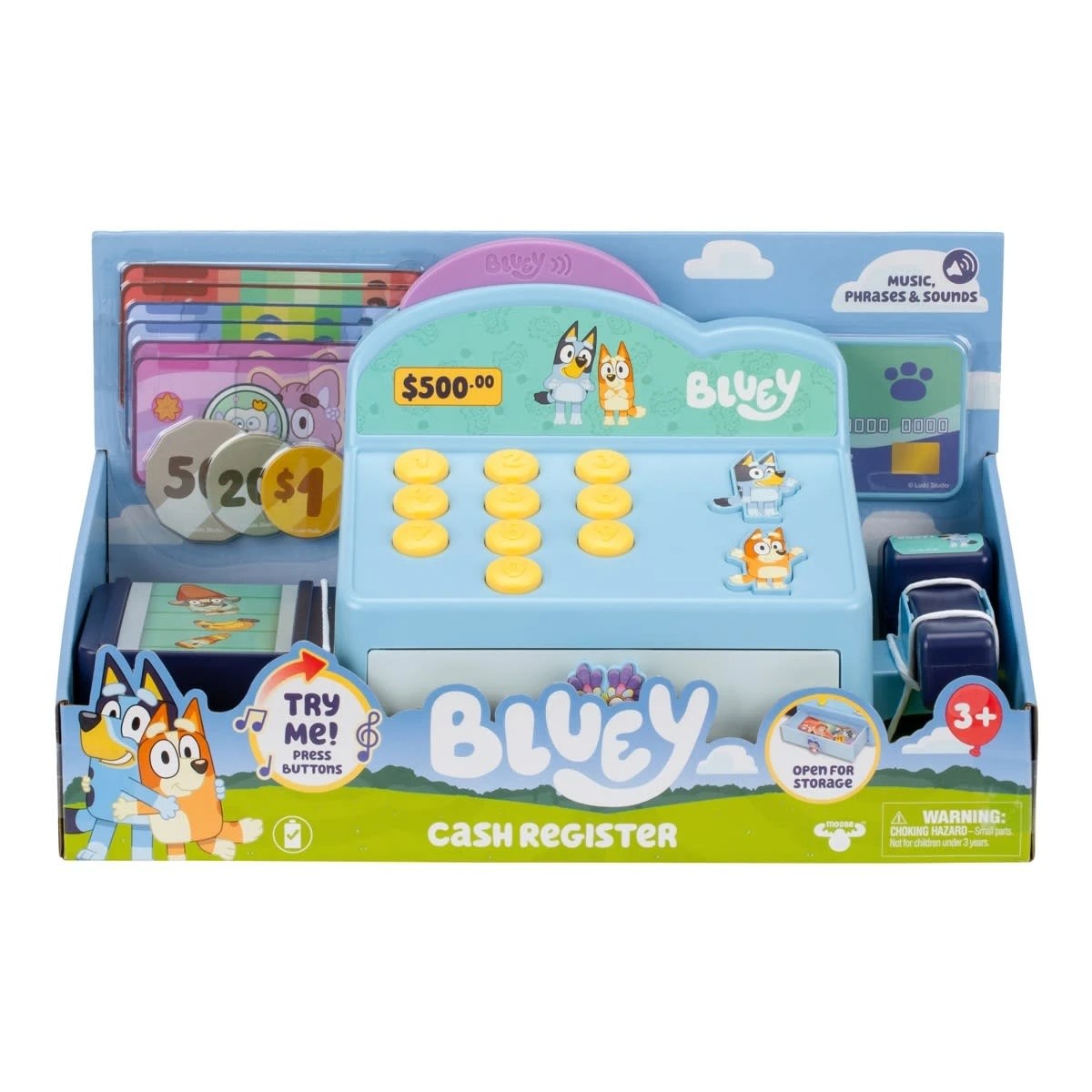1 Bluey Role-Play Cash Register Toy, 1 of 9