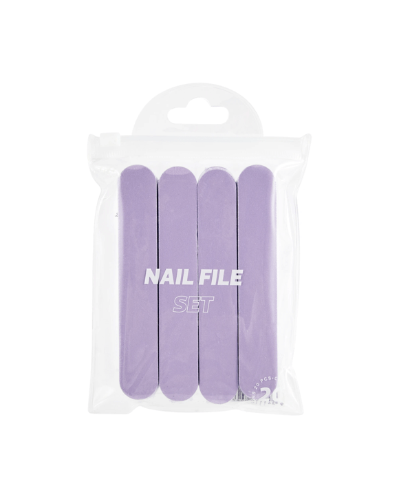 OXX Cosmetics 20 Piece Nail File Set - Purple