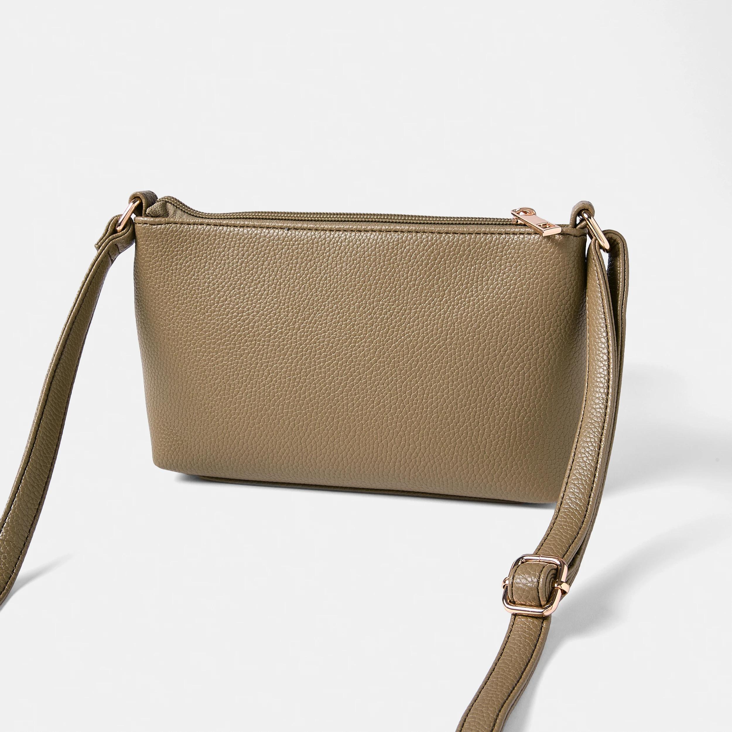 3 Envelope Pocket Crossbody Bag SAFARI KHAKI, 3 of 5