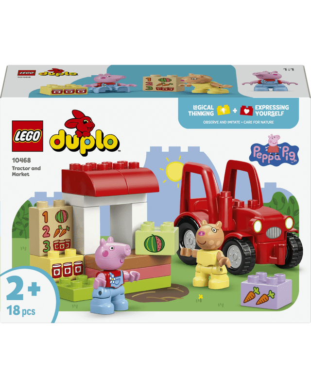 LEGO DUPLO Peppa Pig Tractor and Market 1