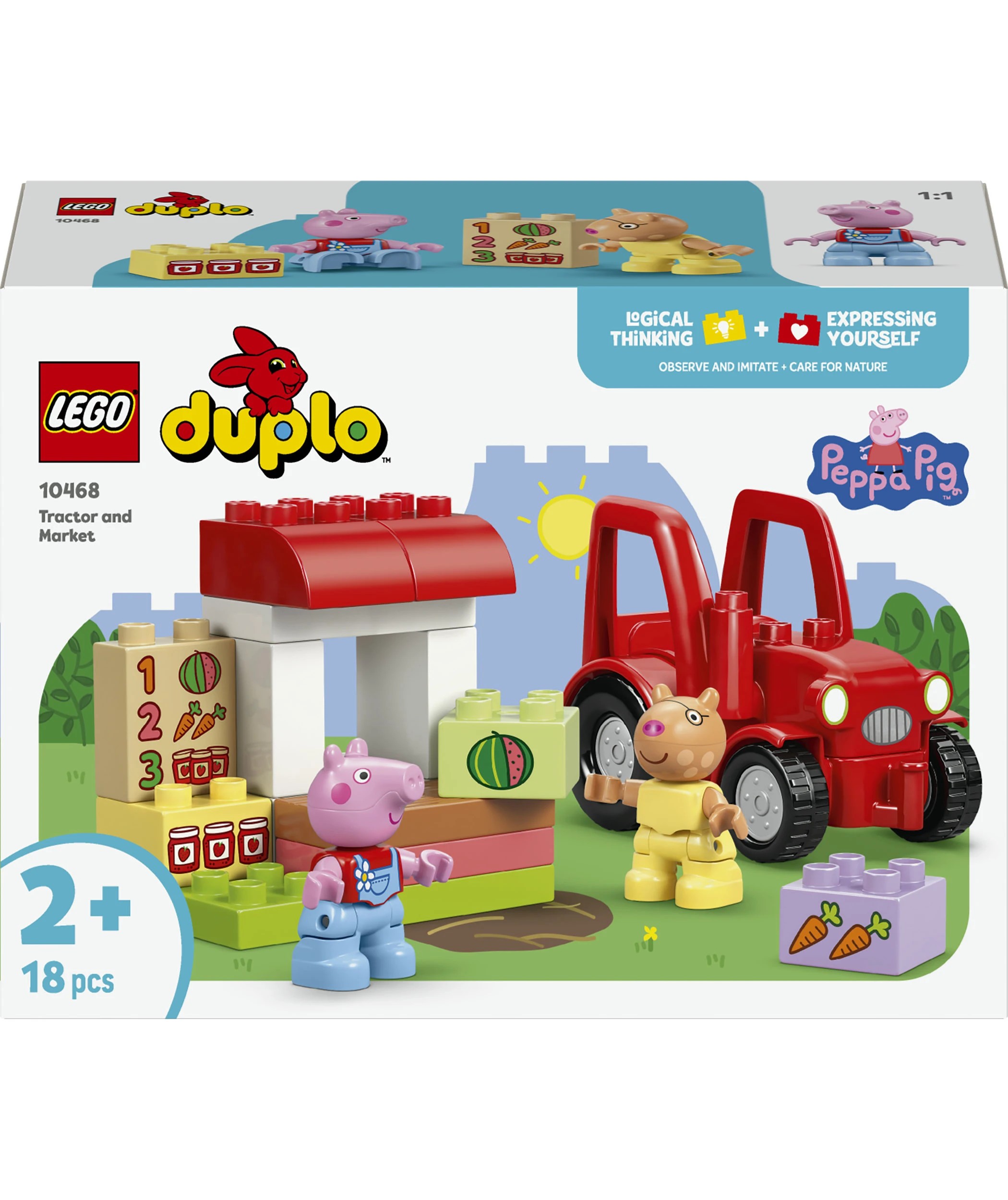 1 LEGO DUPLO Peppa Pig Tractor and Market 10468, 1 of 10