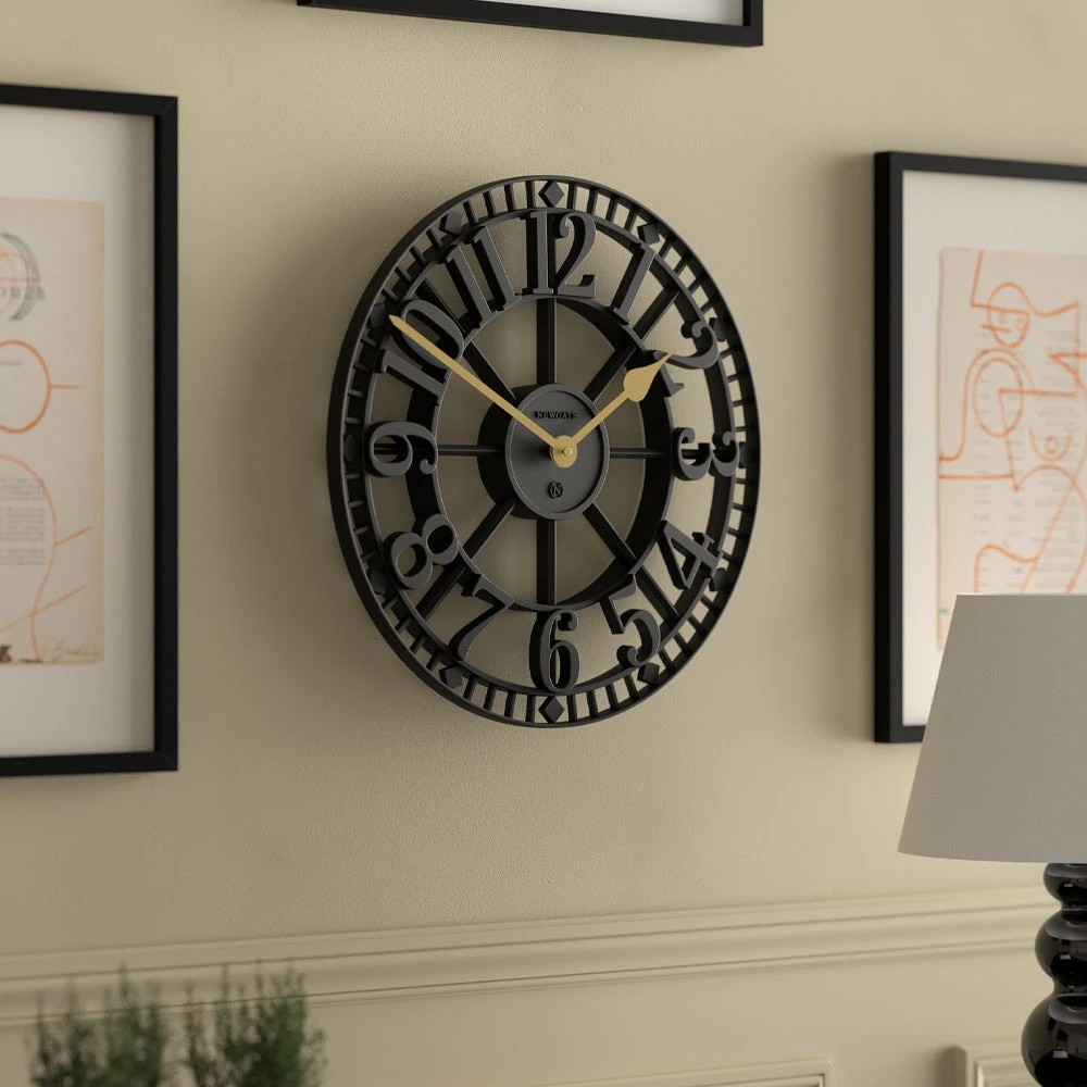 4 Newgate Warehouse Wall Clock - Black, 4 of 4