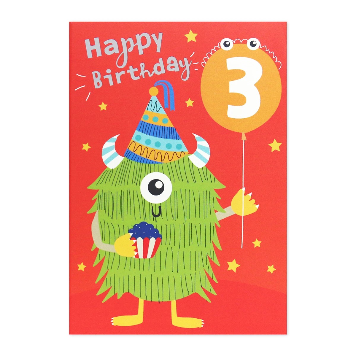 3 Connections from Hallmark 3rd Birthday Card - Monster, 3 of 3