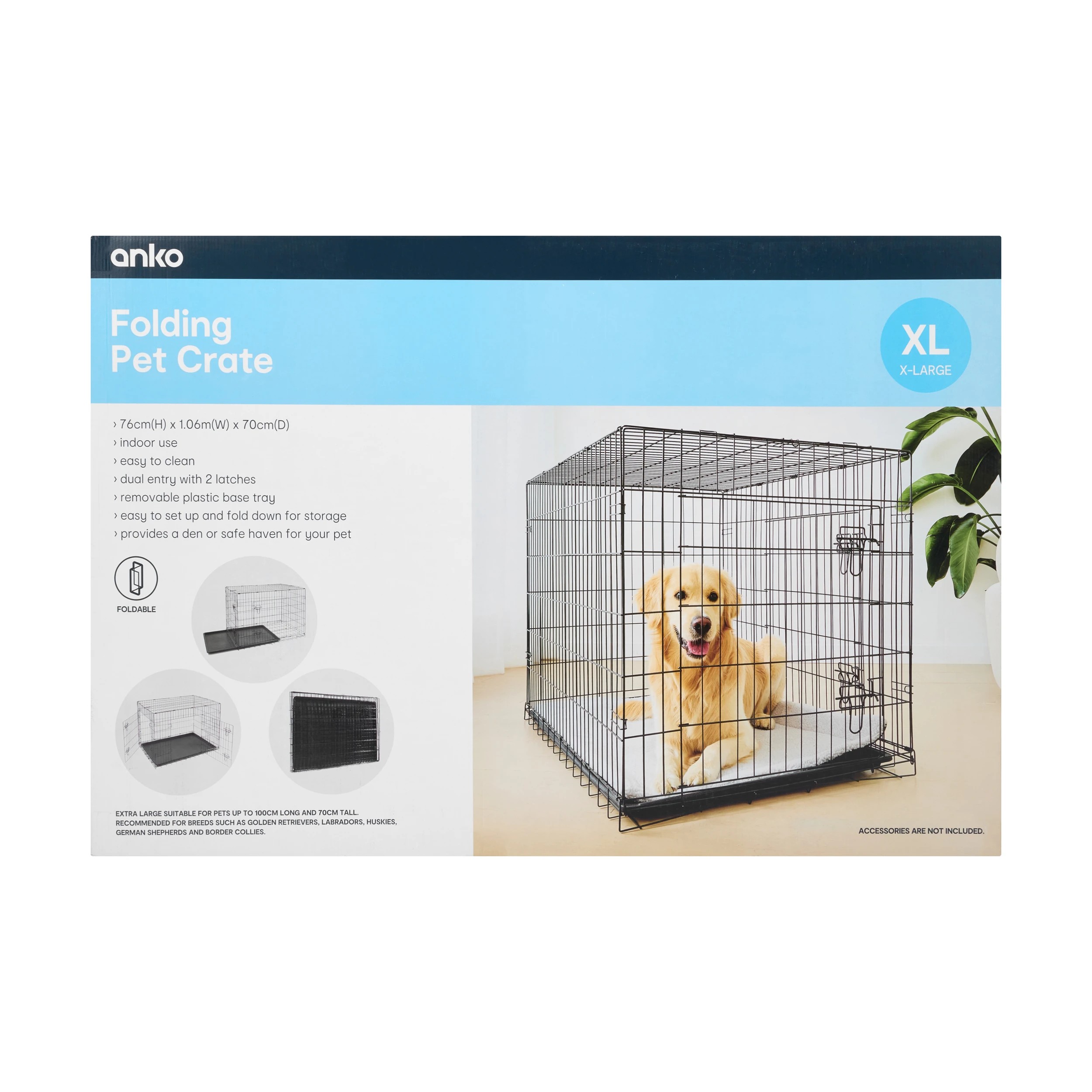 10 Pet Folding Crate - Extra Large, 10 of 10
