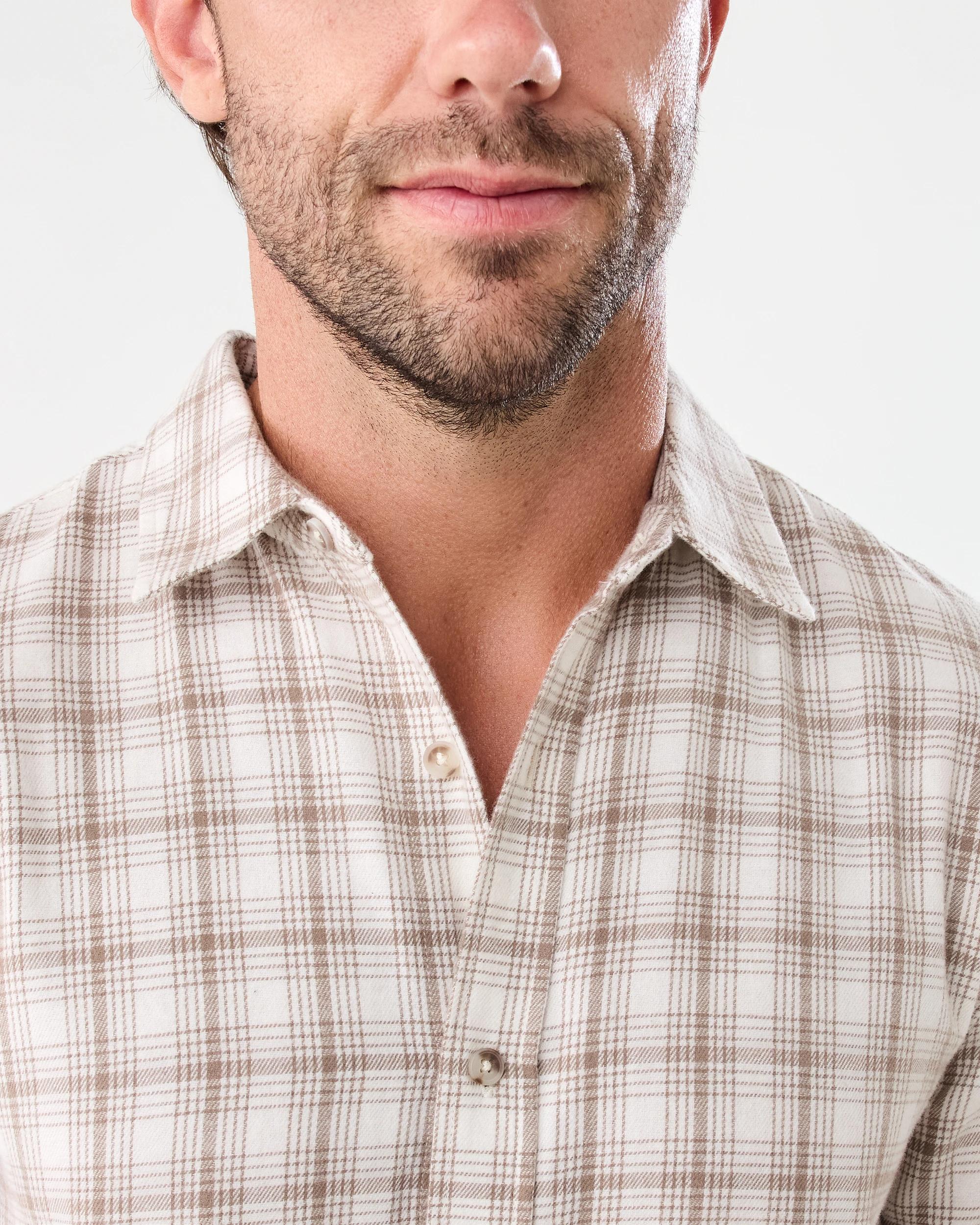 5 Long Sleeve Brushed Shirt Bge Check, 5 of 7