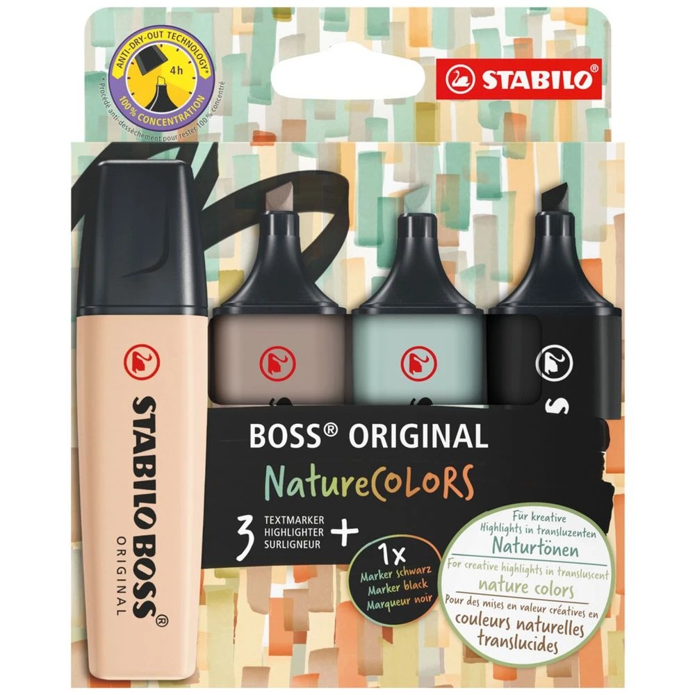 1 Stabilo Boss Nature Colours Highlighters Set B 4 Pack, 1 of 1