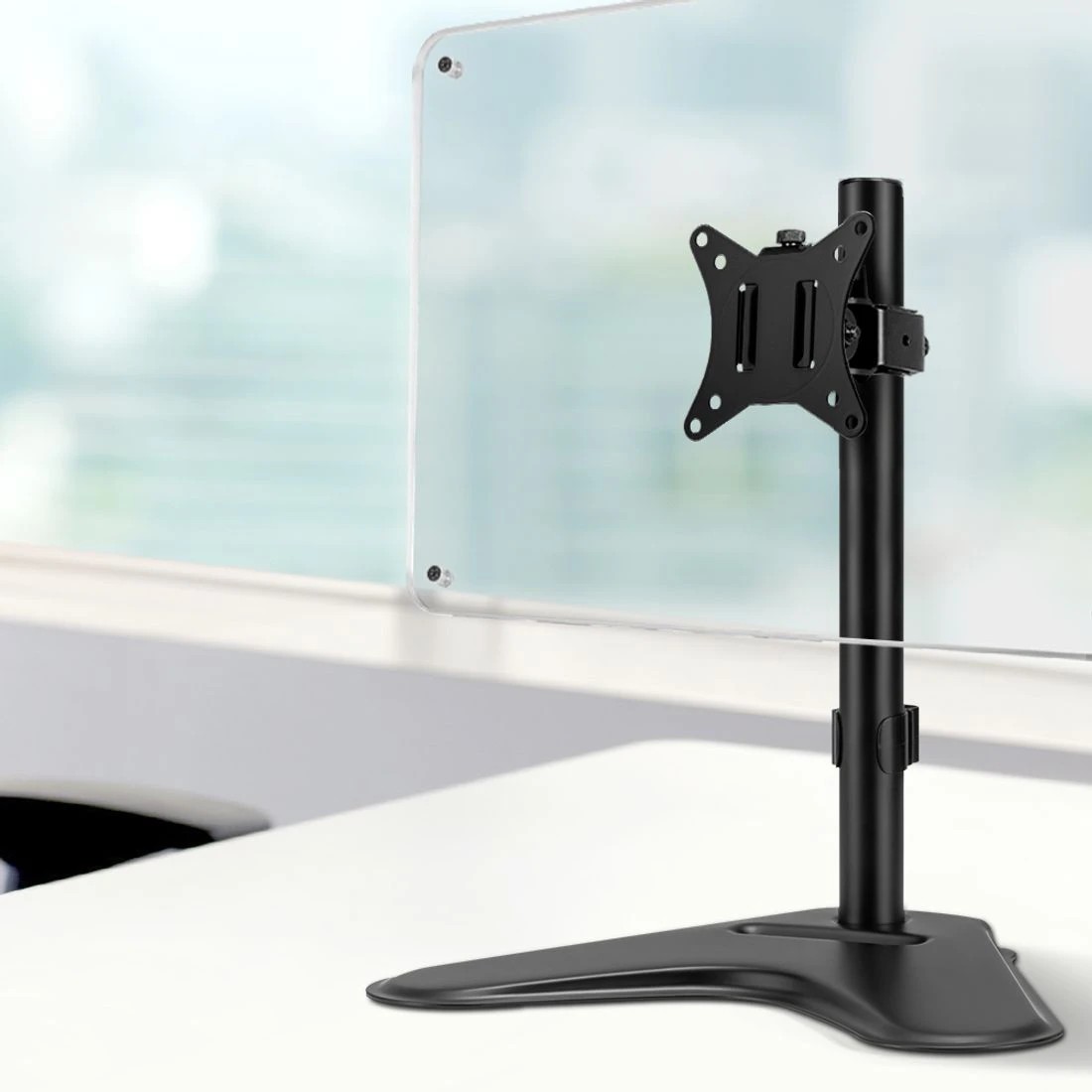 3 Artiss Monitor Arm Desk Mount Screen Holder Ergonomic Adjustable Height Tilt Swivel Rotate VESA Compatible - Black, 3 of 8