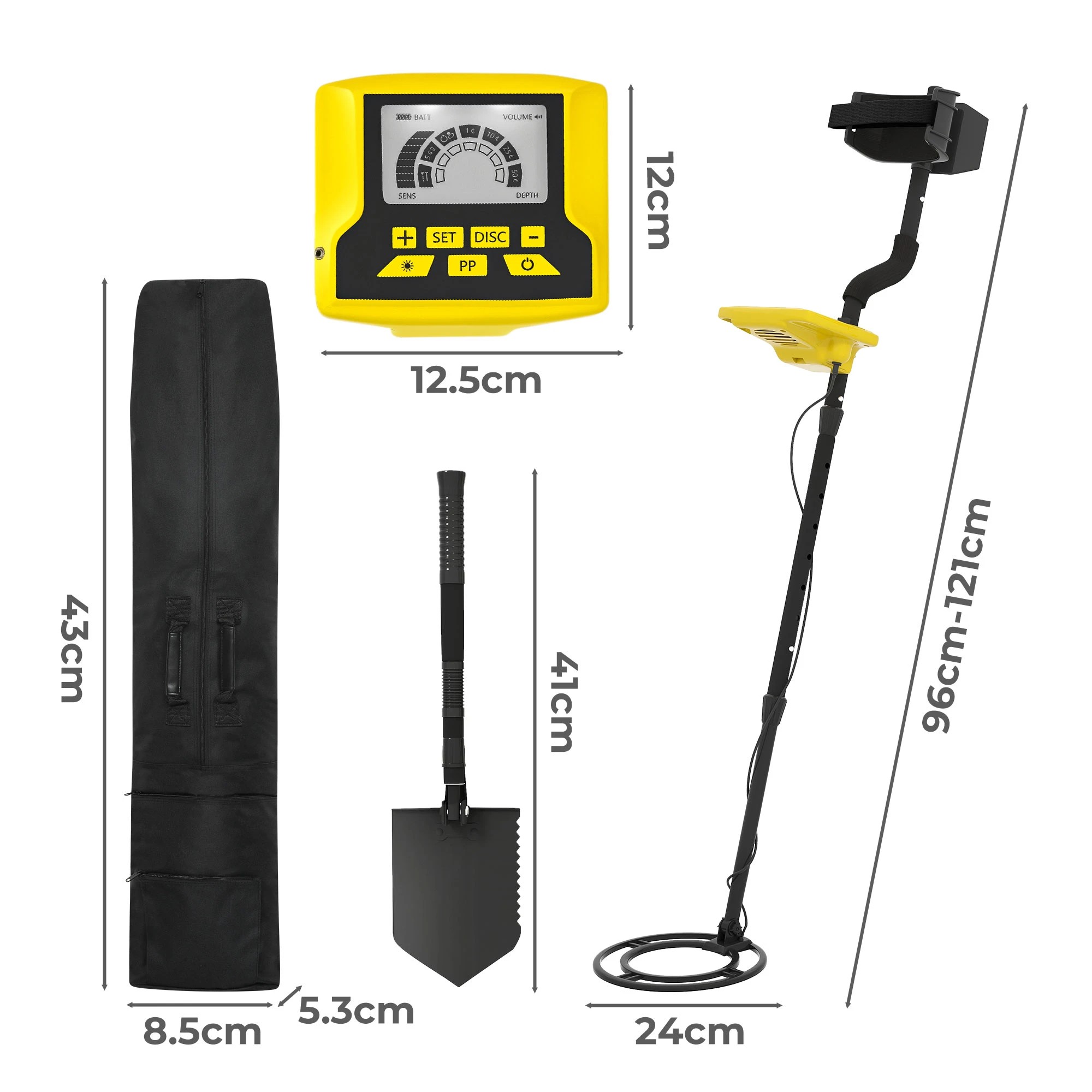 3 Traderight Metal Detector Kit Lcd Display 7 Modes, 3 of 5