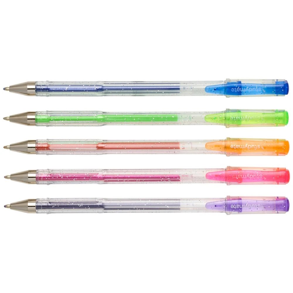 3 Studymate Gen Pen Glitter 5 Pack, 3 of 9