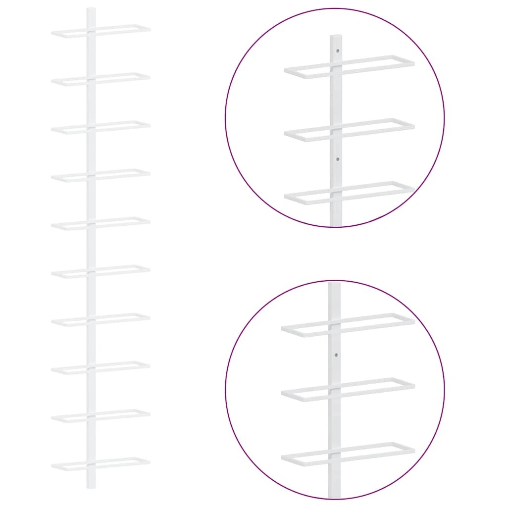 7 Vidaxl Wine Rack Wine Rack, Wine Racks - White, 7 of 9
