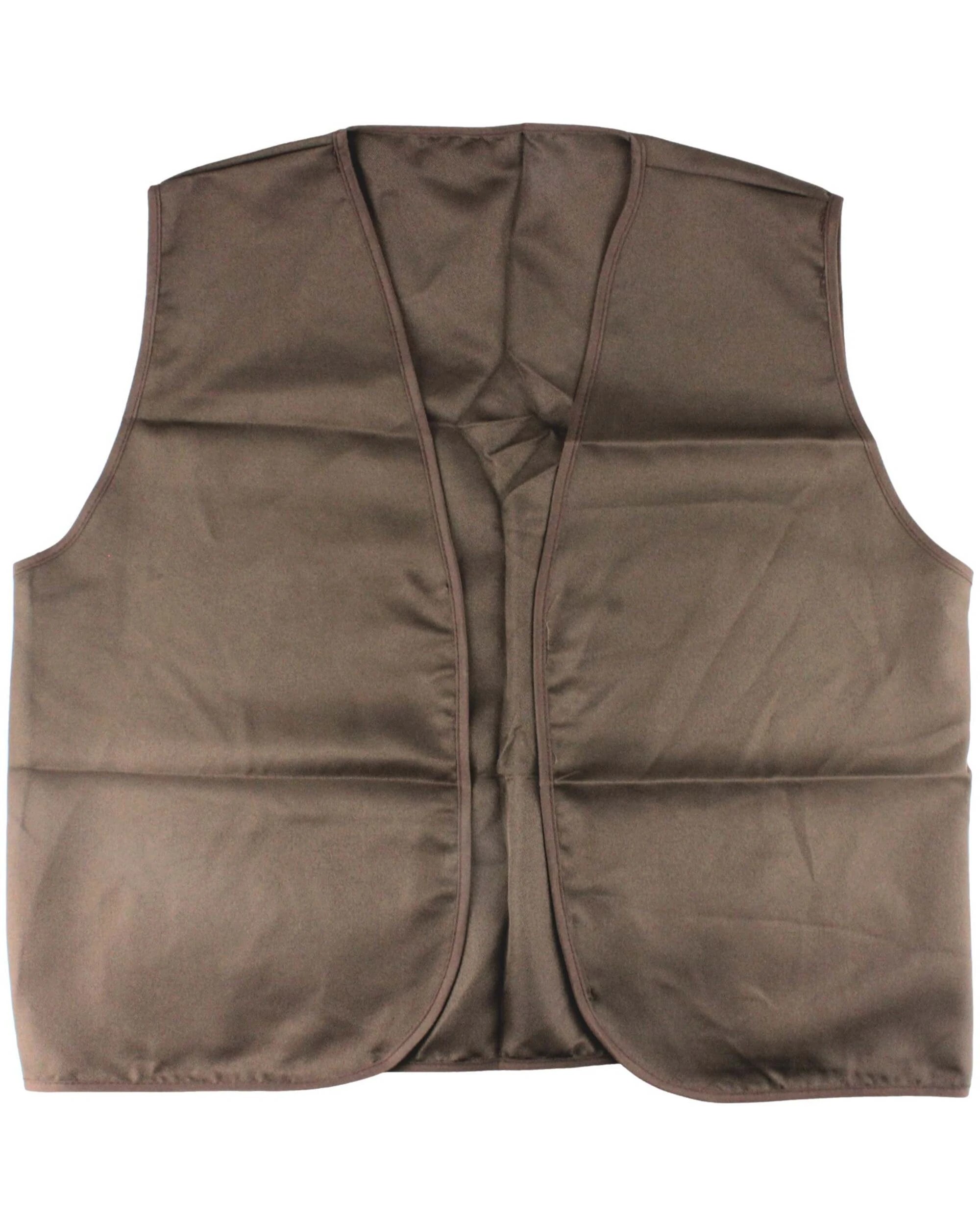 1 JD Party Adult Colonial Vest - One Size - Brown, 1 of 3