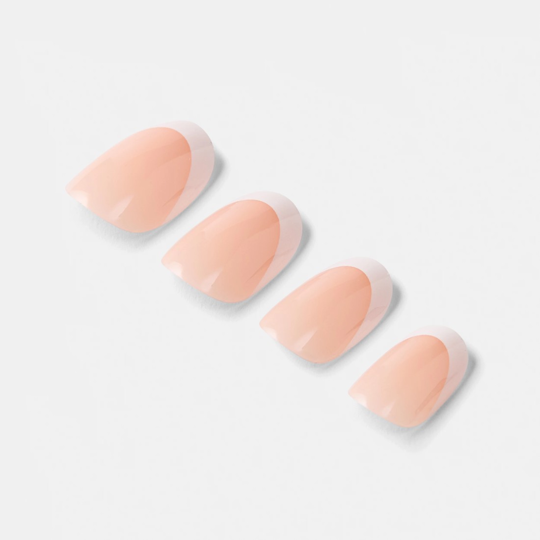 5 OXX Cosmetics 24 Pack Artificial Nails with Adhesive - Oval Shape, French Tip, 5 of 5