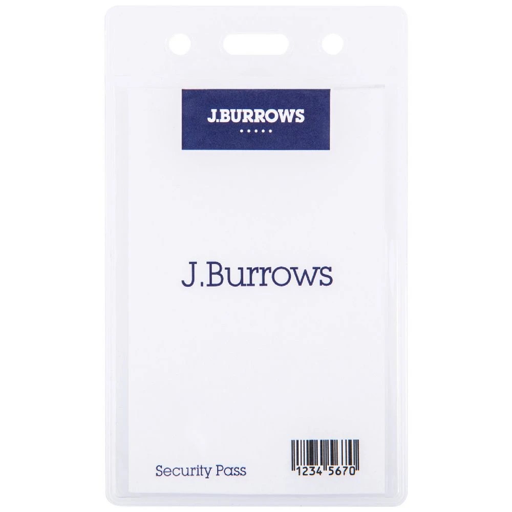 1 J.Burrows Soft ID Pouch Portrait 10 Pack, 1 of 1