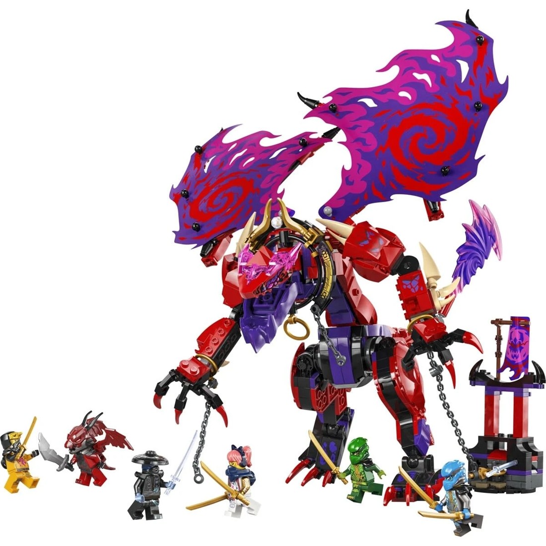 3 LEGO NINJAGO Thunderfang Dragon of Chaos 71832, 3 of 8