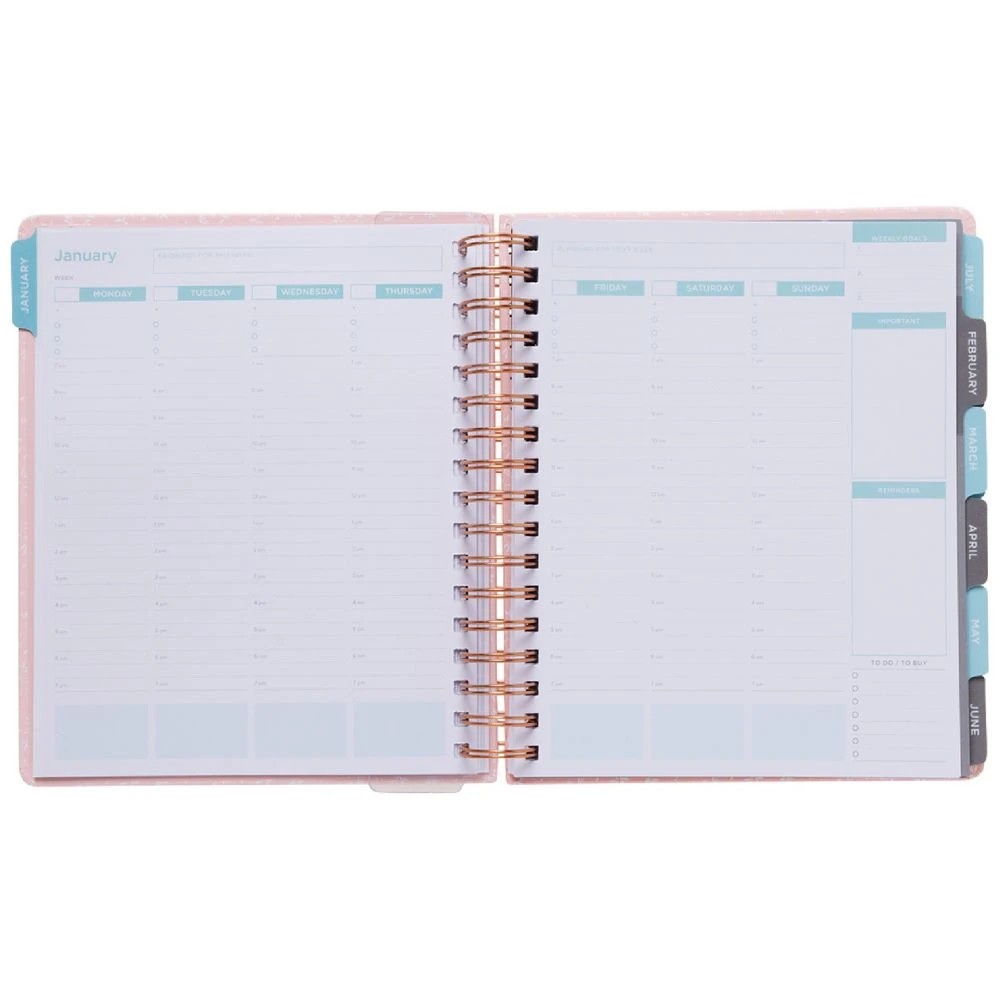 9 Otto Undated Week-to-View Business Goal Planner Pink, 9 of 10