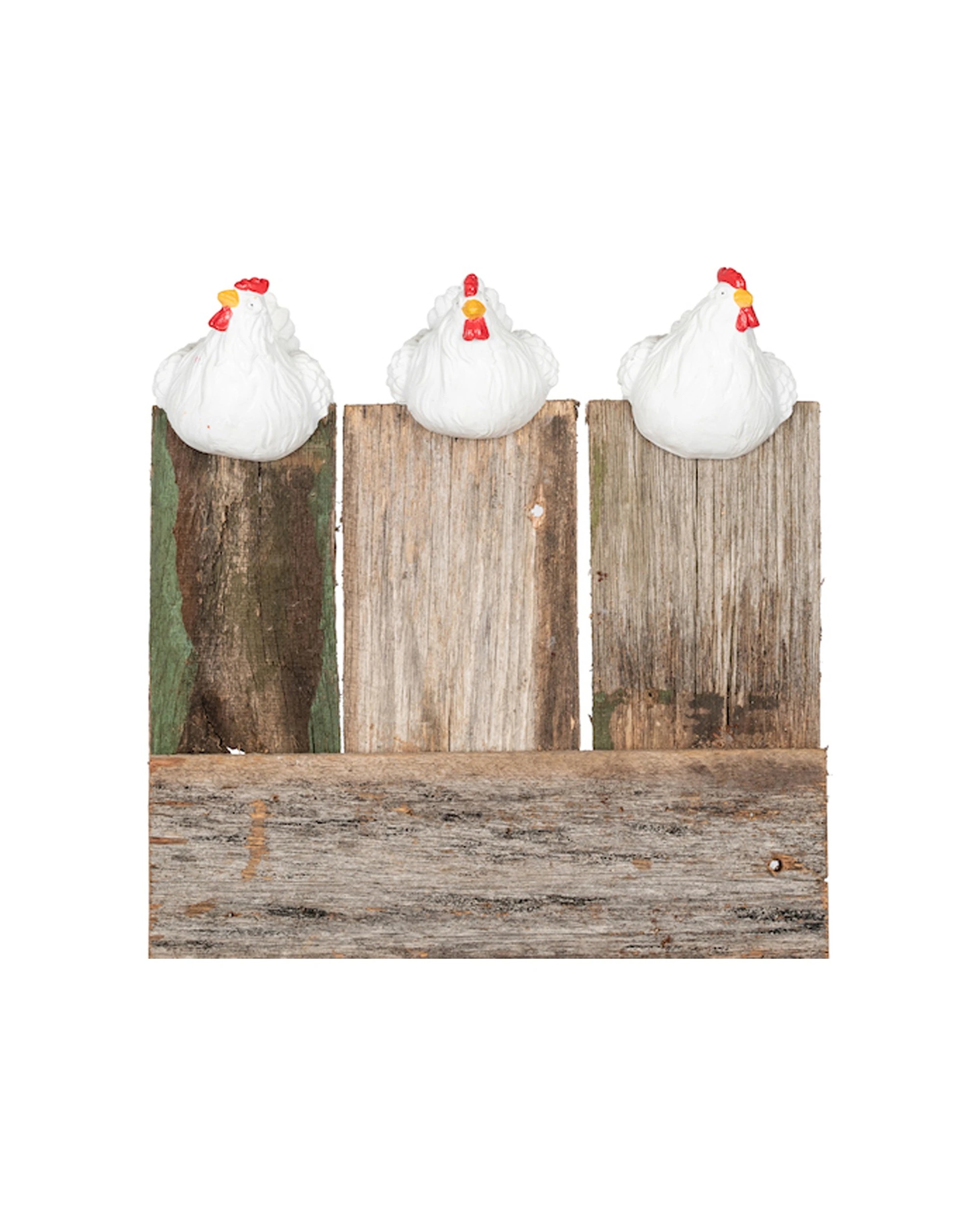 2 Alfresco Chicken 10cm Pot Planter Sitter Ornament Decor Large - Multi, 2 of 3
