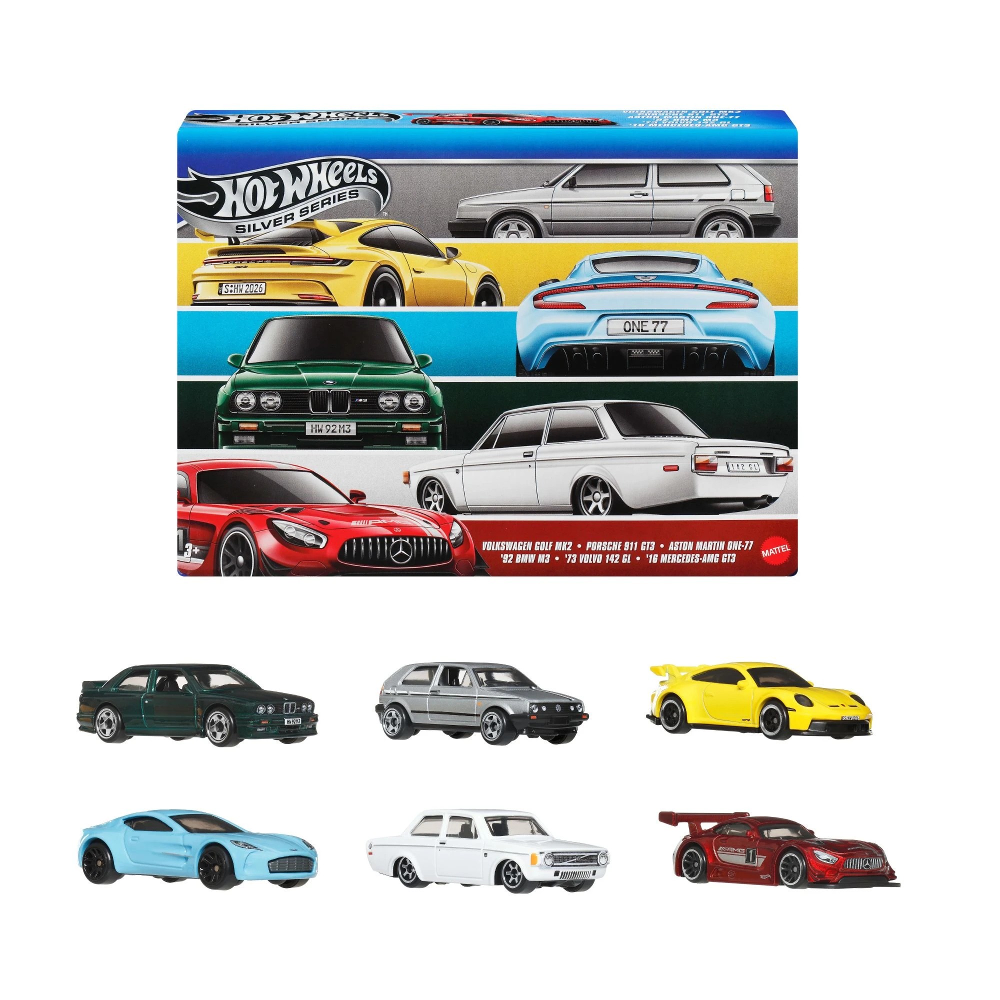 1 6 Pack Hot Wheels 1:64 Scale Die-Cast Toy Car Set, 1 of 6