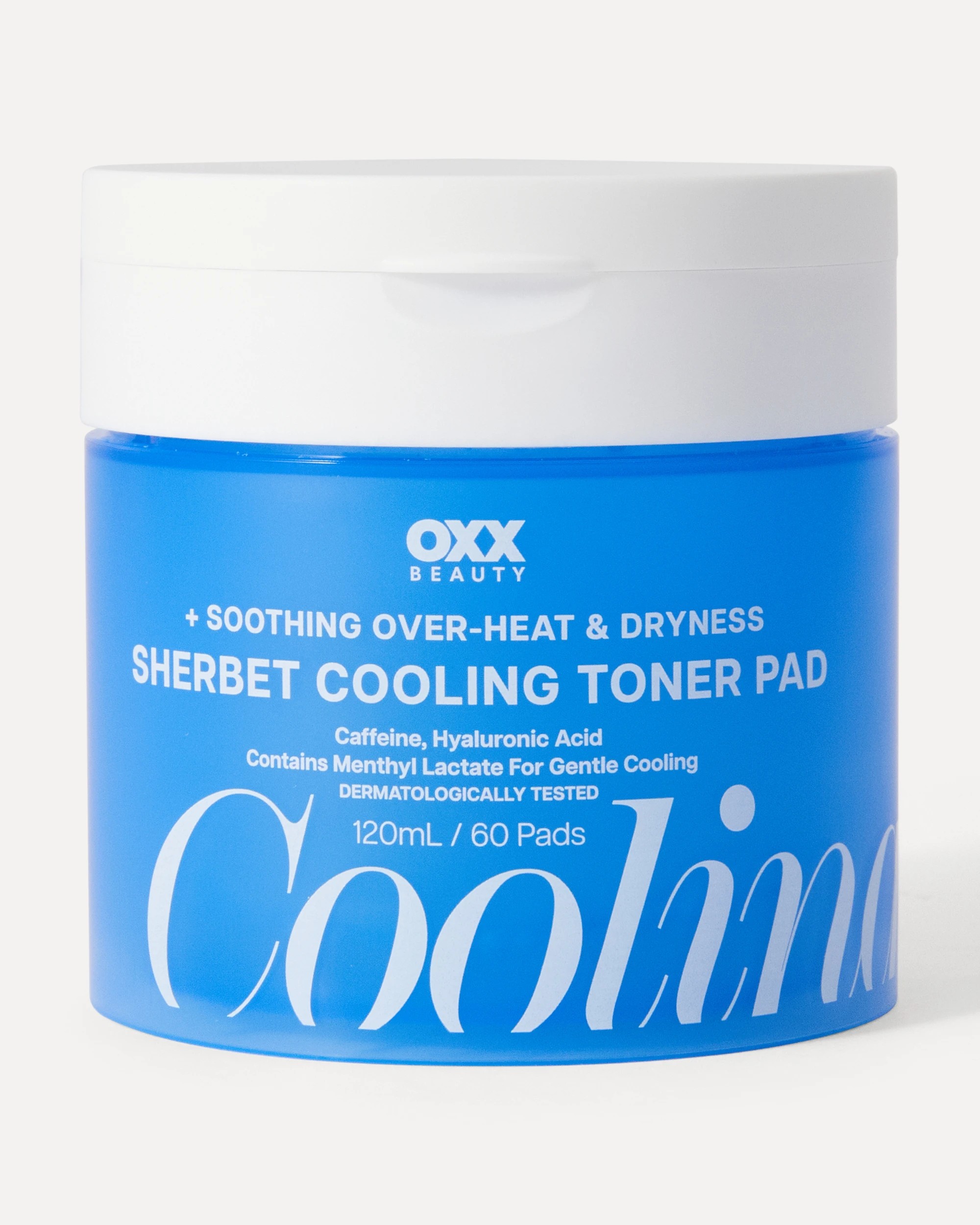 1 OXX Beauty Soothing Over-Heat and Dryness Sherbet Cooling Toner Pad 120ml - Caffeine, Hyaluronic Acid and Menthyl Lactate, 1 of 4