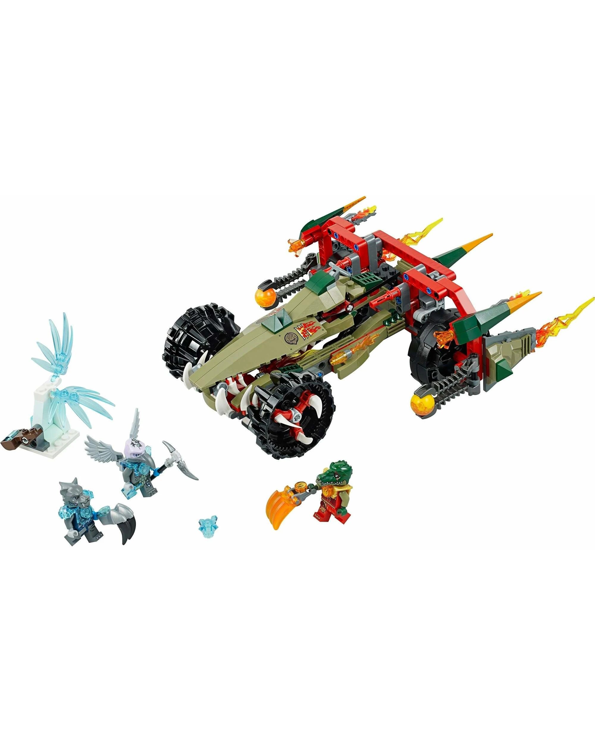 6 LEGO 70135 Cragger's Fire Striker - CHI Croc Tank with Minifigures, 6 of 6