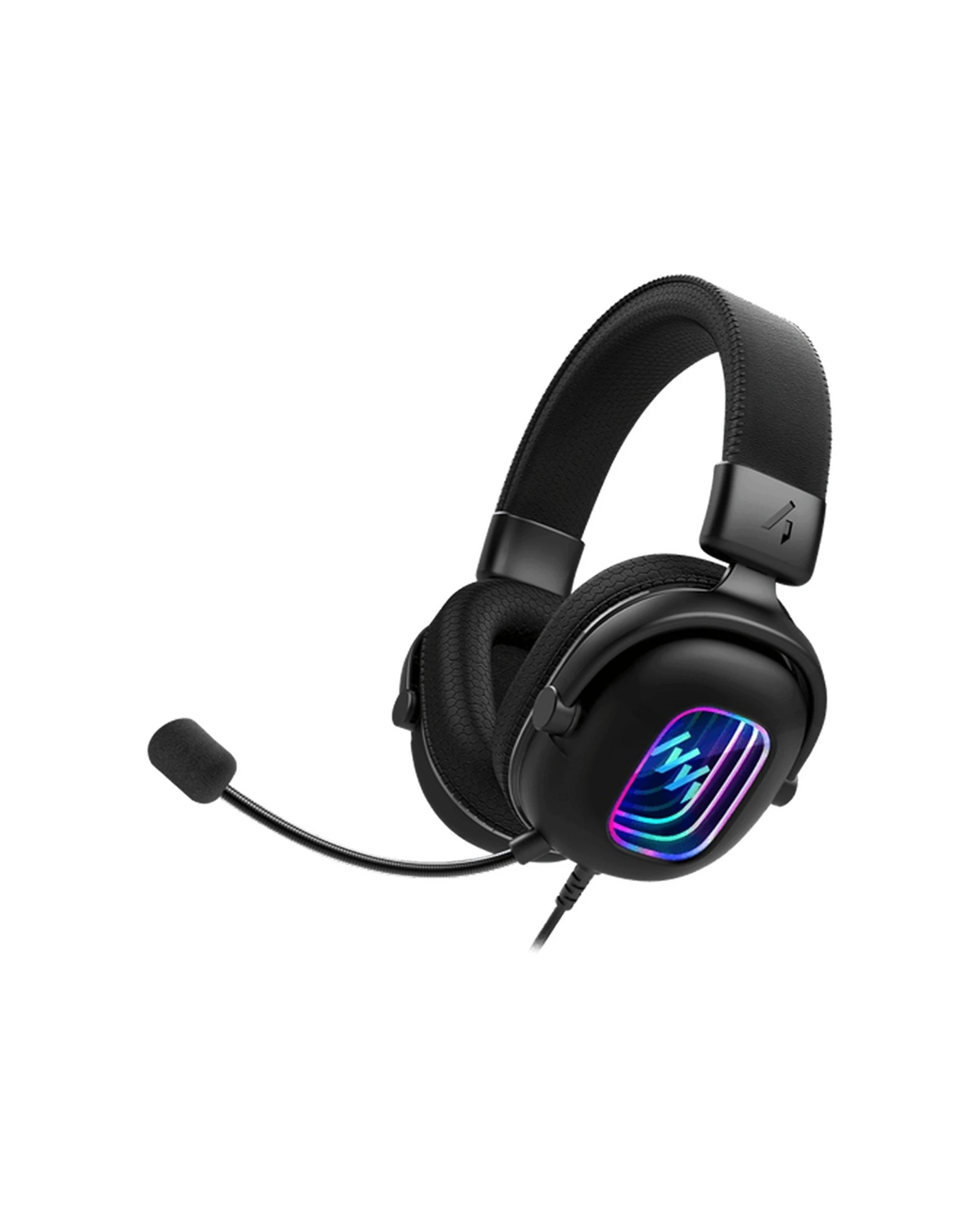 1 4Gamers Radar Wired Gaming Headset Multiformat 3.5mm LED Integrated Controls - Black, 1 of 4
