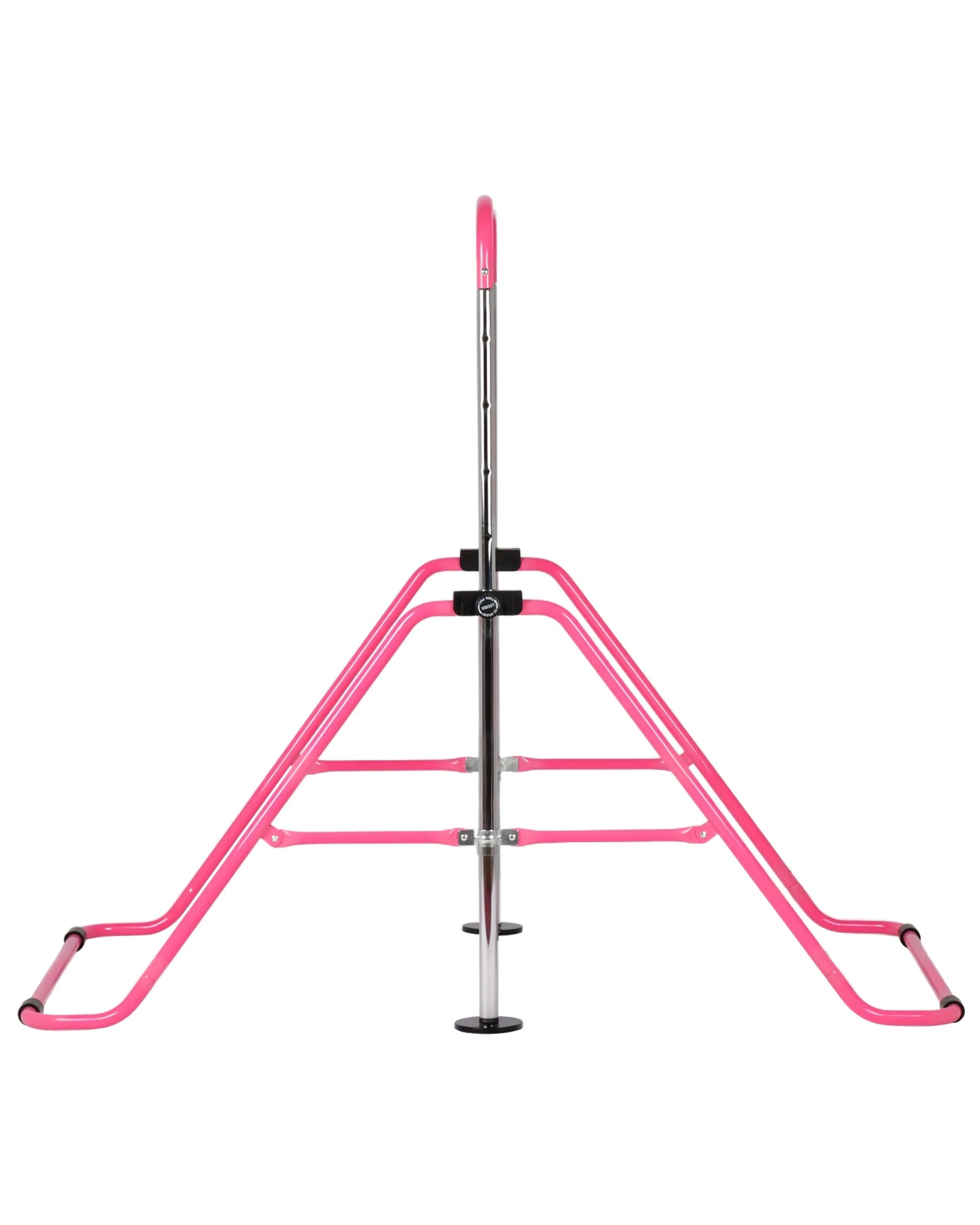 5 Advwin Foldable Kids Gymnastics Bar w/5 Adjustable Height Pink, 5 of 6
