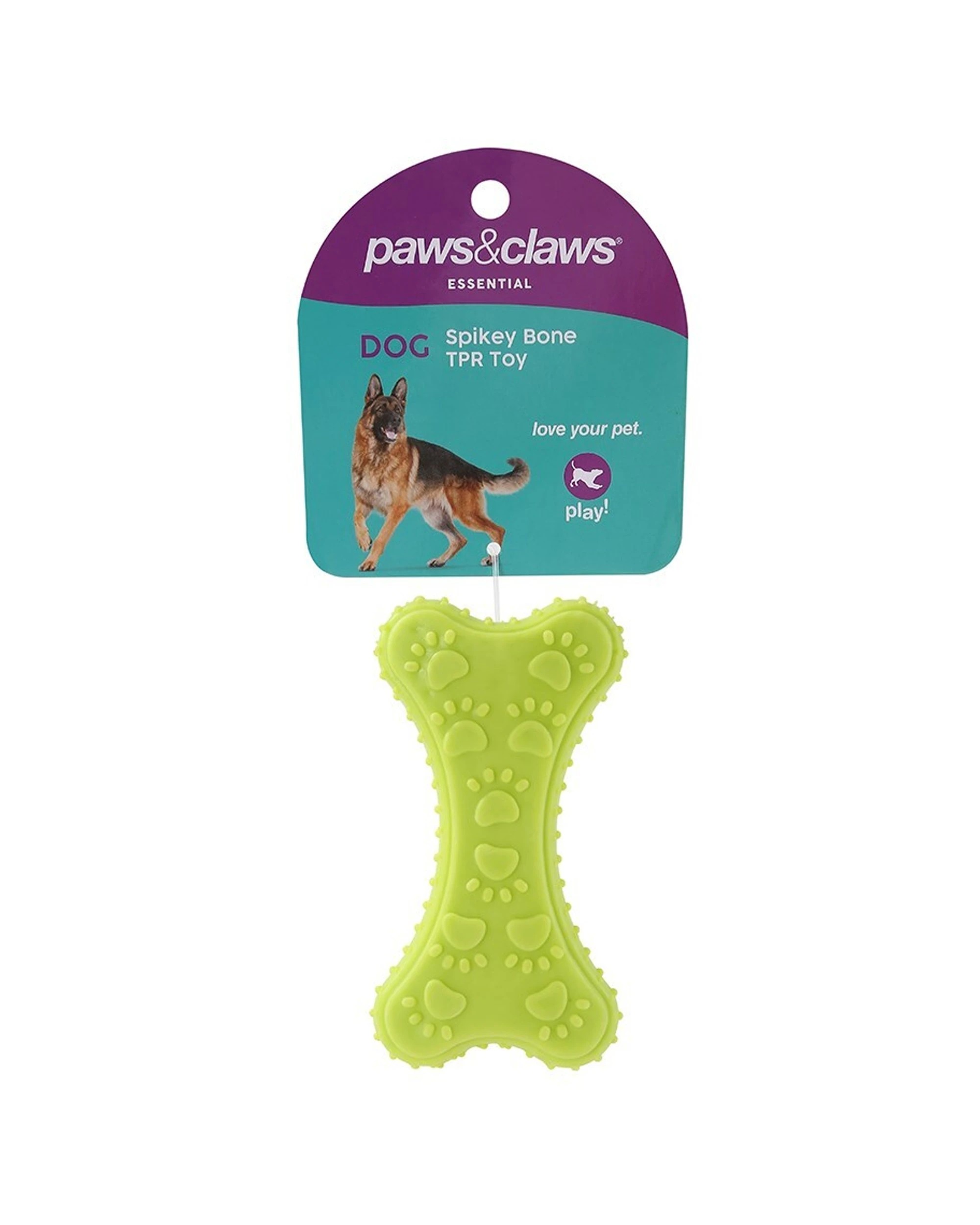 5 Paws And Claws 3pc 10cm TPR Spikey Bone Durable Chew Pet Toy - Multi, 5 of 6