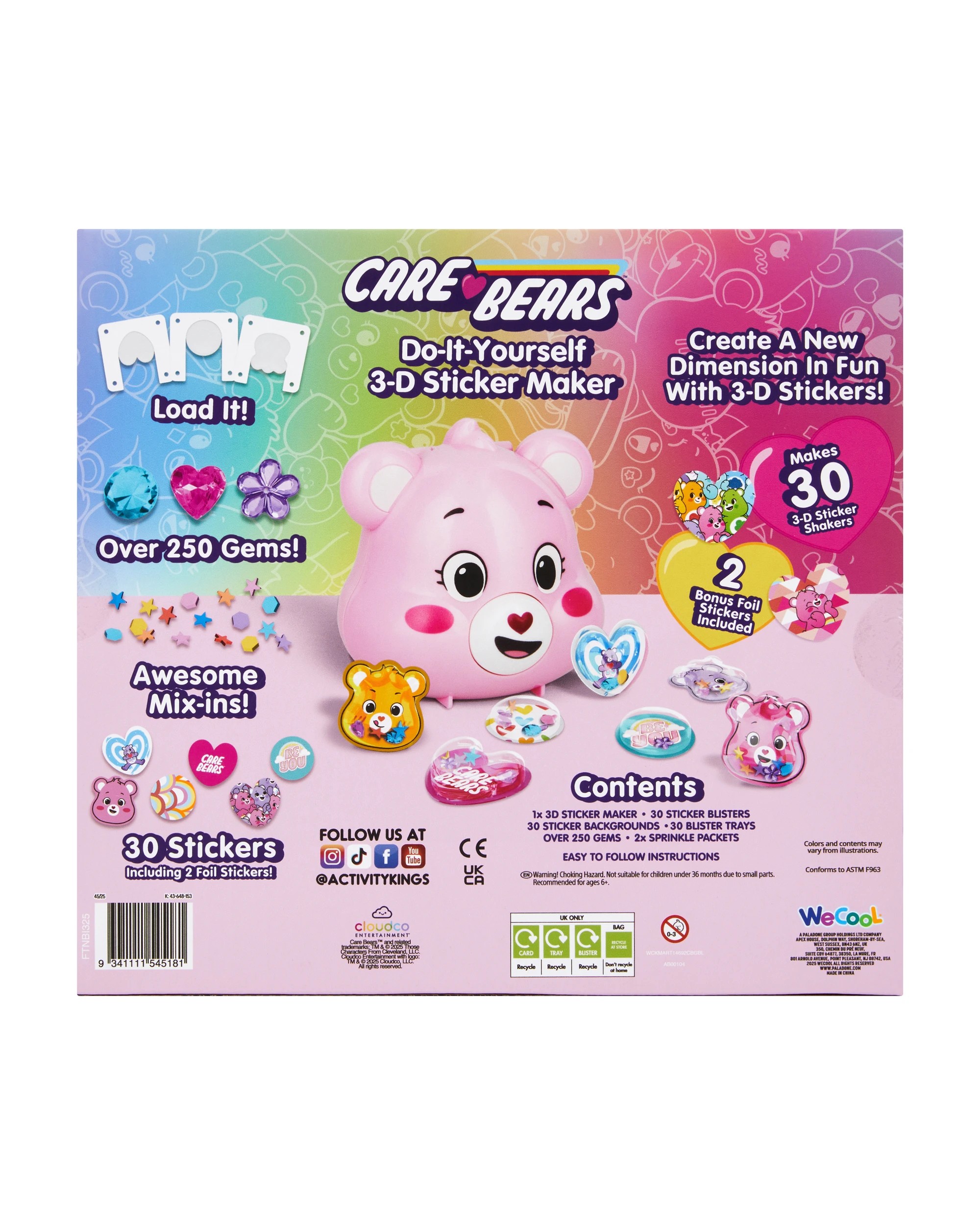 7 Care Bears 3D Sticker Maker, 7 of 7