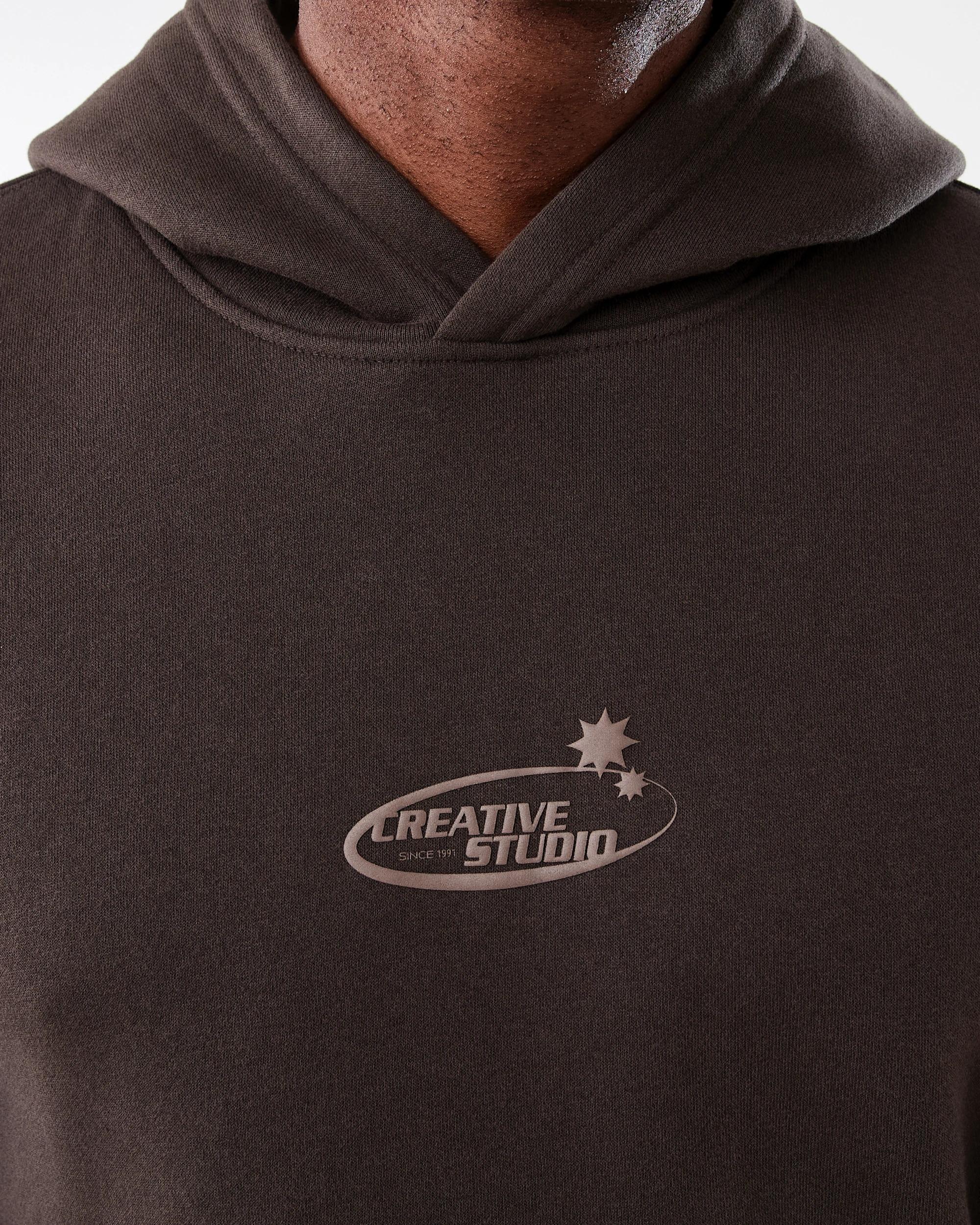 5 Oversized Boxy Print Hoodie Brn Freemd, 5 of 8