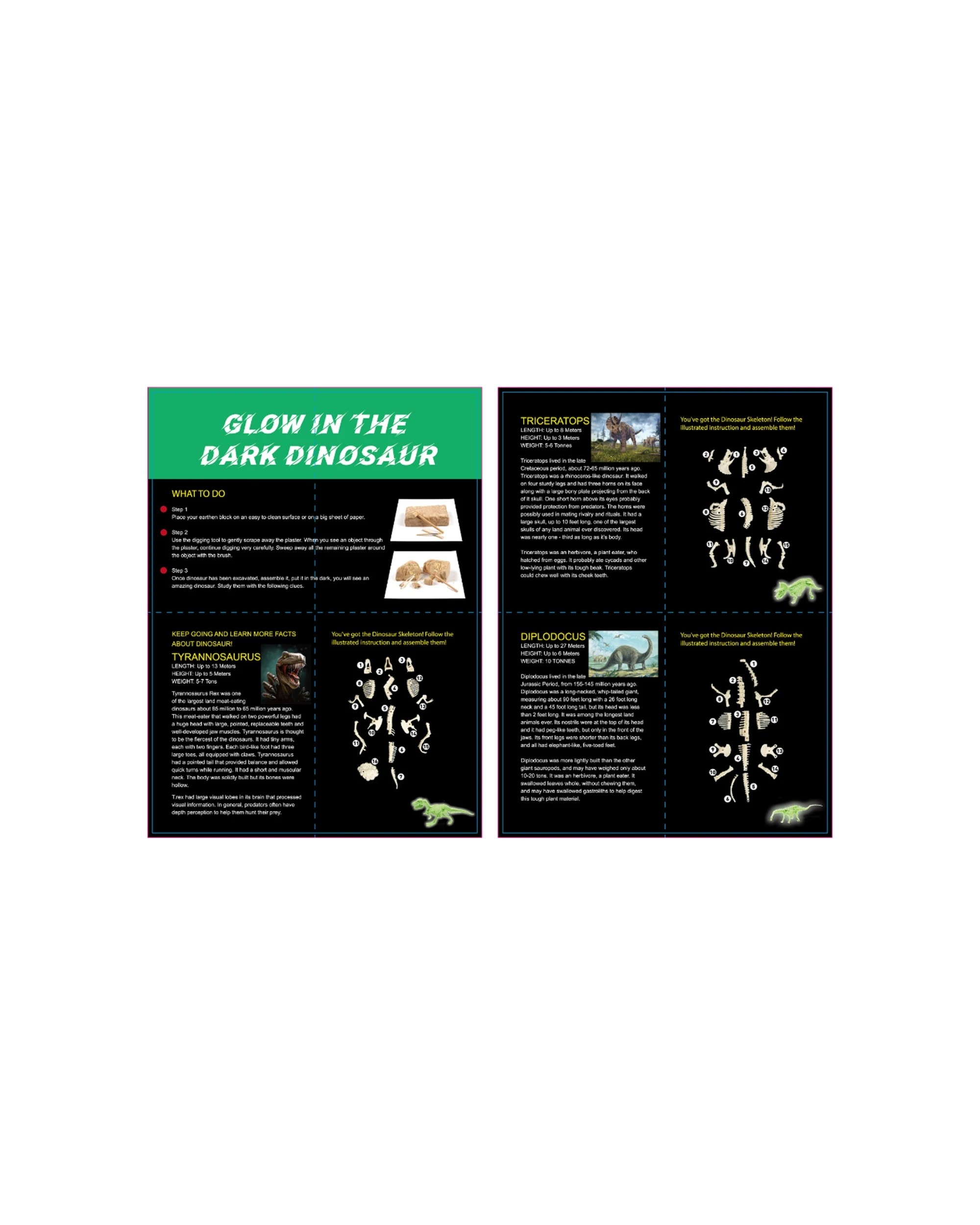 5 Kaper Kidz Glow In The Dark Tyrannosaurus Excavation Kit Educational Toy - Plain, 5 of 5