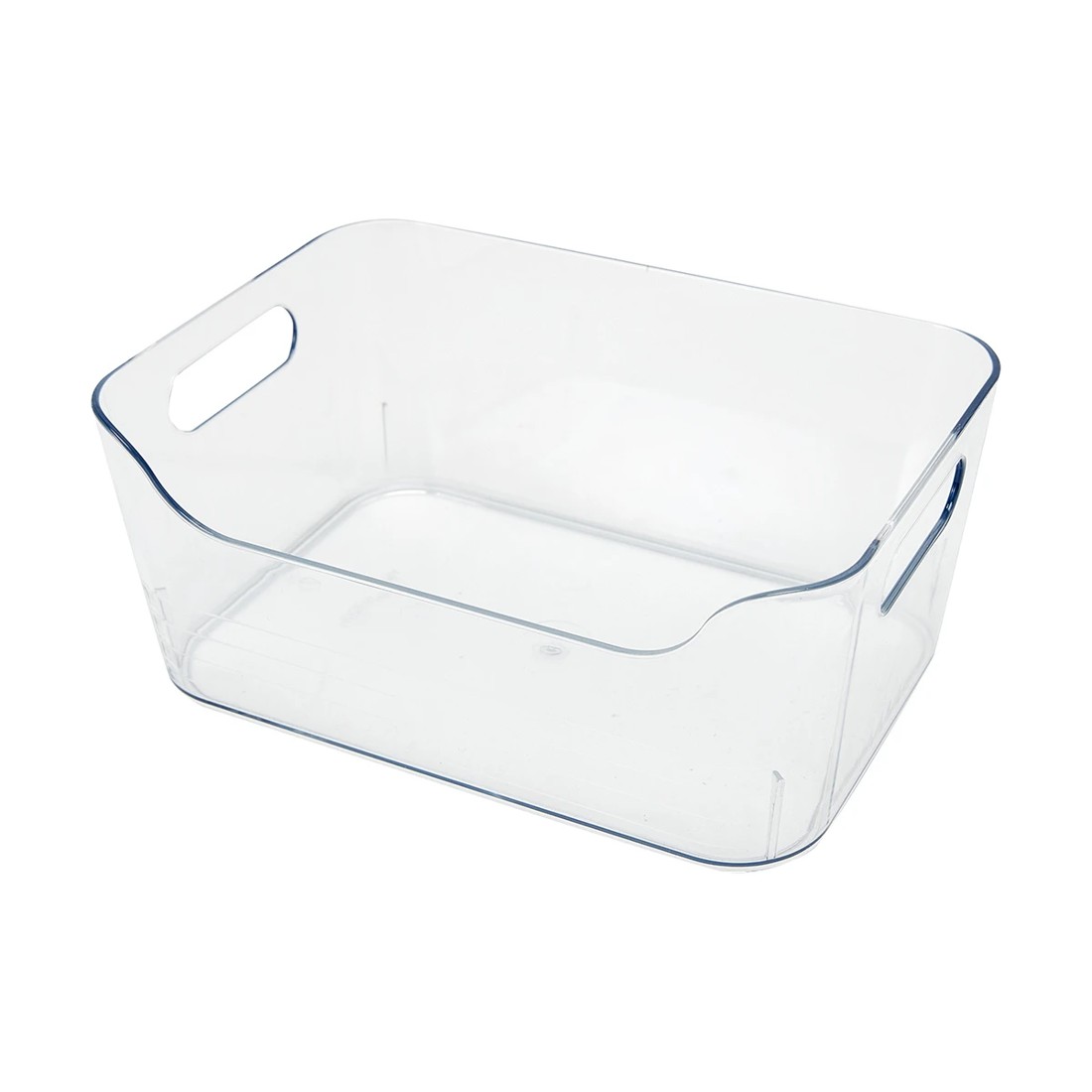 5 Small Cut Out Edge Storage Tub - Clear, 5 of 7