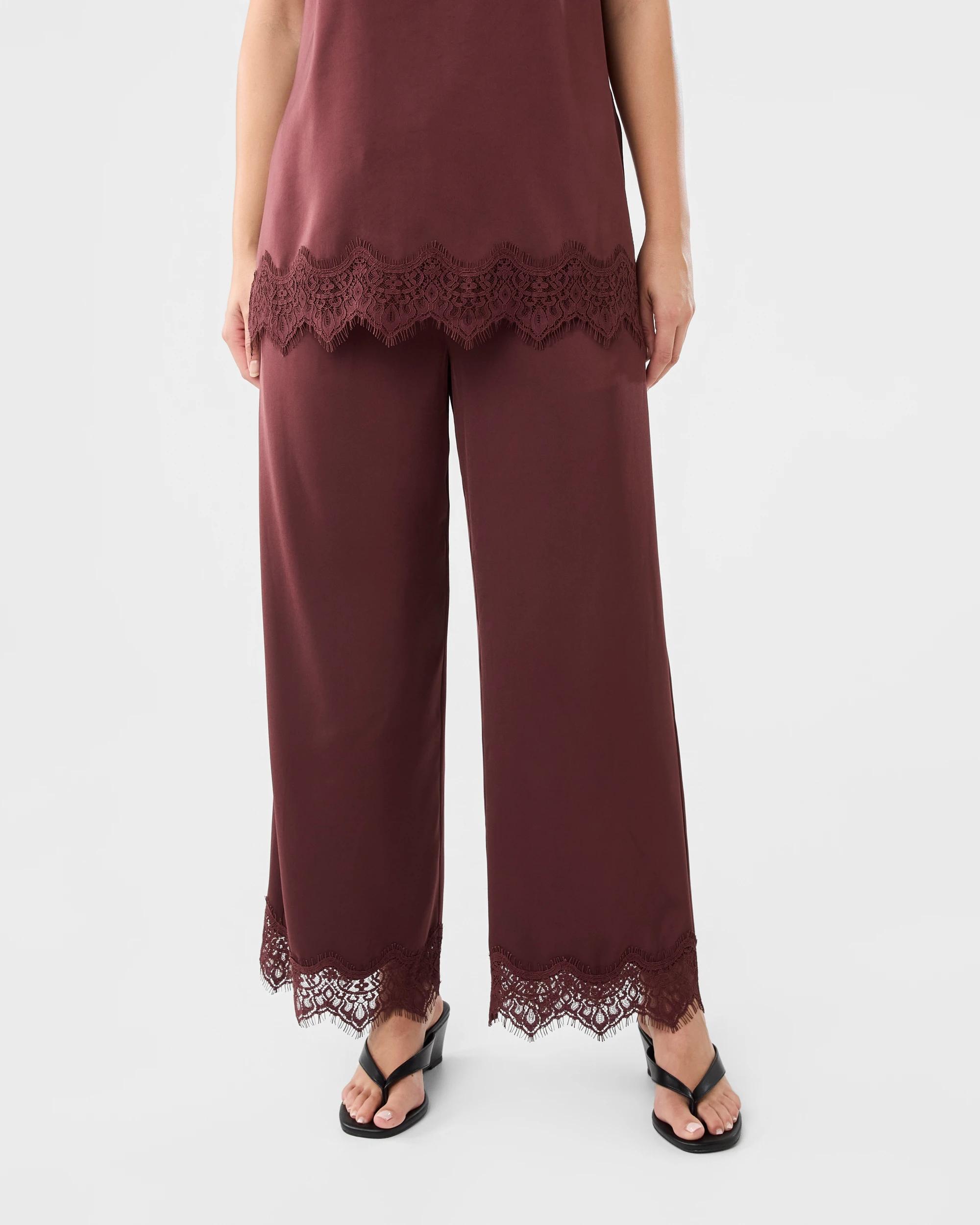 1 Satin Pants Cherry, 1 of 8