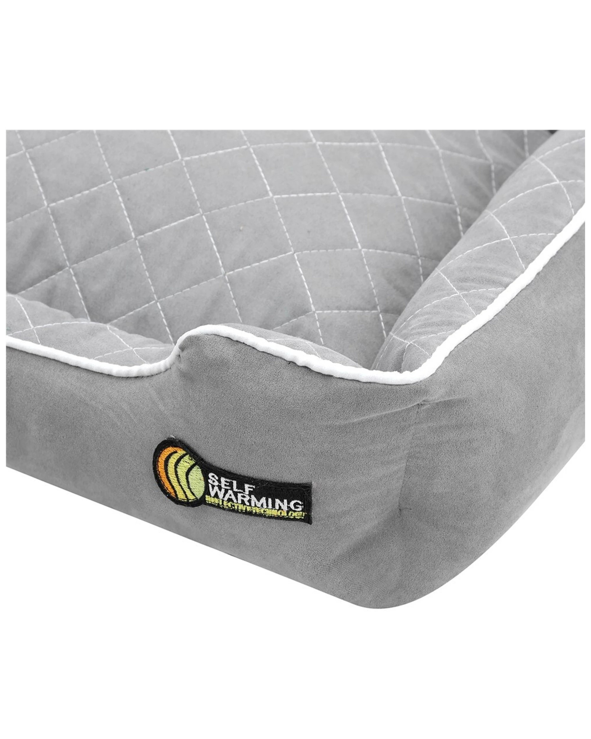 7 PAWS AND CLAWS 70x50cm Self Warming Walled Bed Medium Pet Bed Non Slip
 - grey, 7 of 7