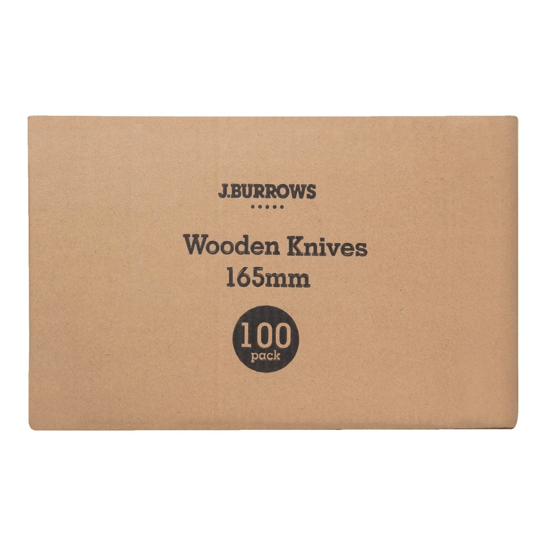 3 J.Burrows Wooden Knives 165mm 2000 Pack, 3 of 3