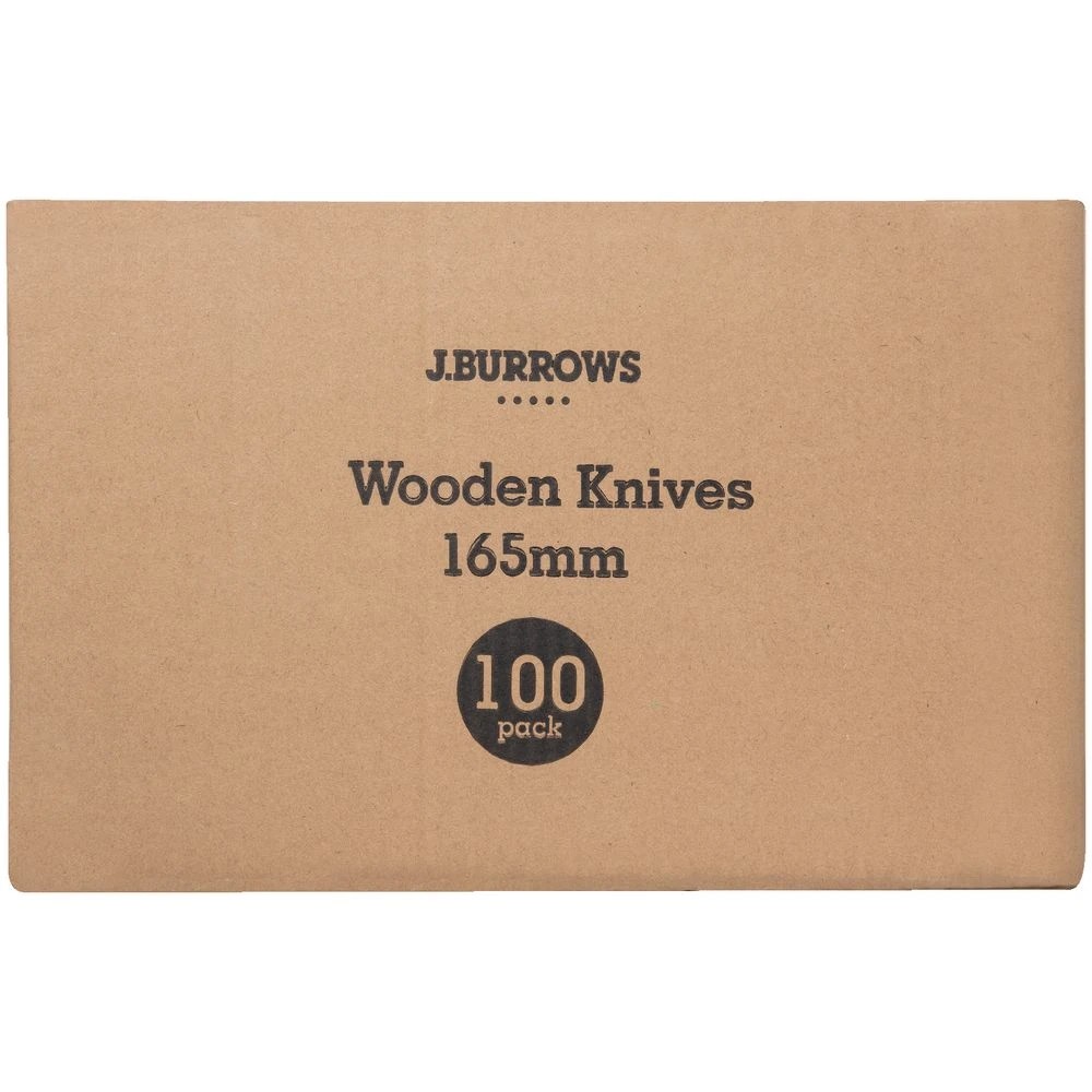 3 J.Burrows Wooden Knives 165mm 2000 Pack, 3 of 3