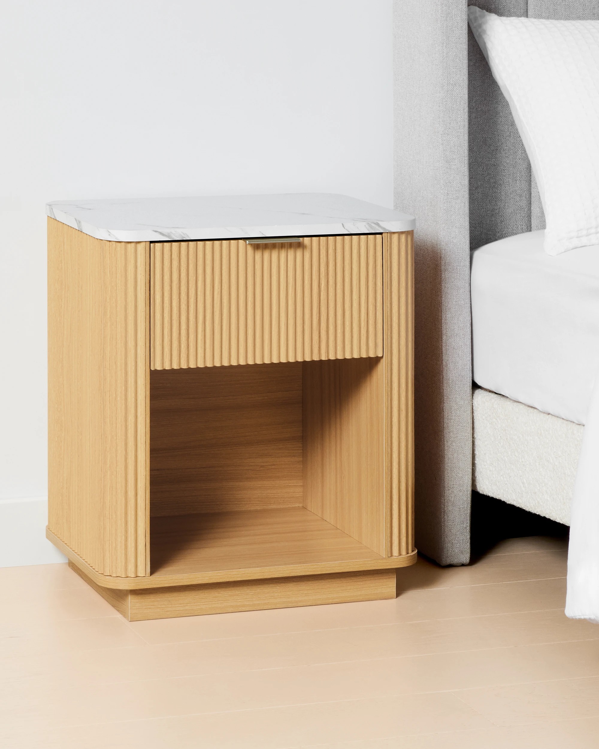 2 Claire Bedside Table - Oak, 2 of 9