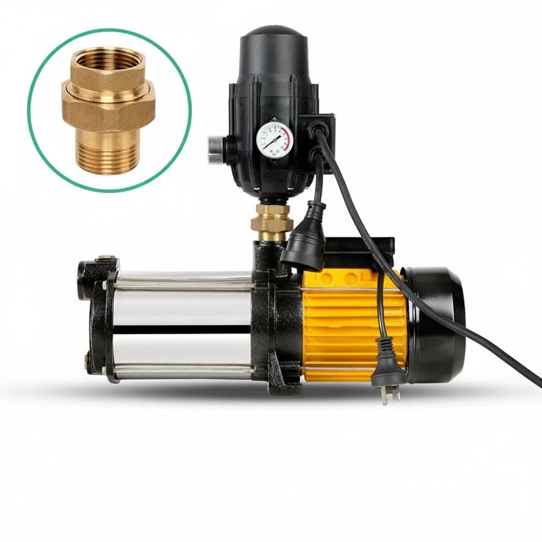 3 Giantz Garden Water Pump High Pressure 2500W Max 5-Stage Tank Irrigation Transfer Booster Pump - Orange, 3 of 6