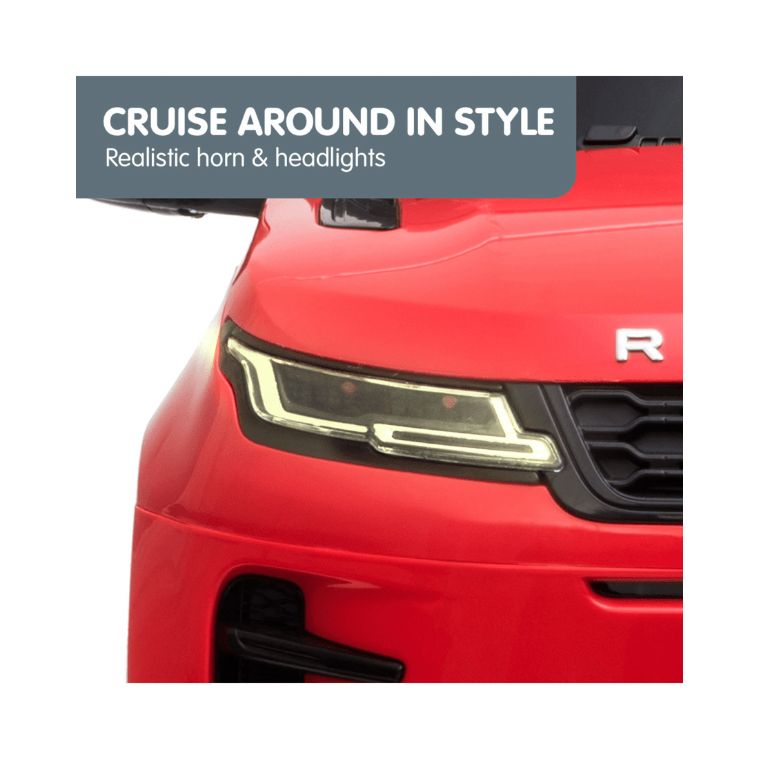 8 Kahuna Land Rover Licensed Kids Electric Ride On Car Remote Control - Red, 8 of 10