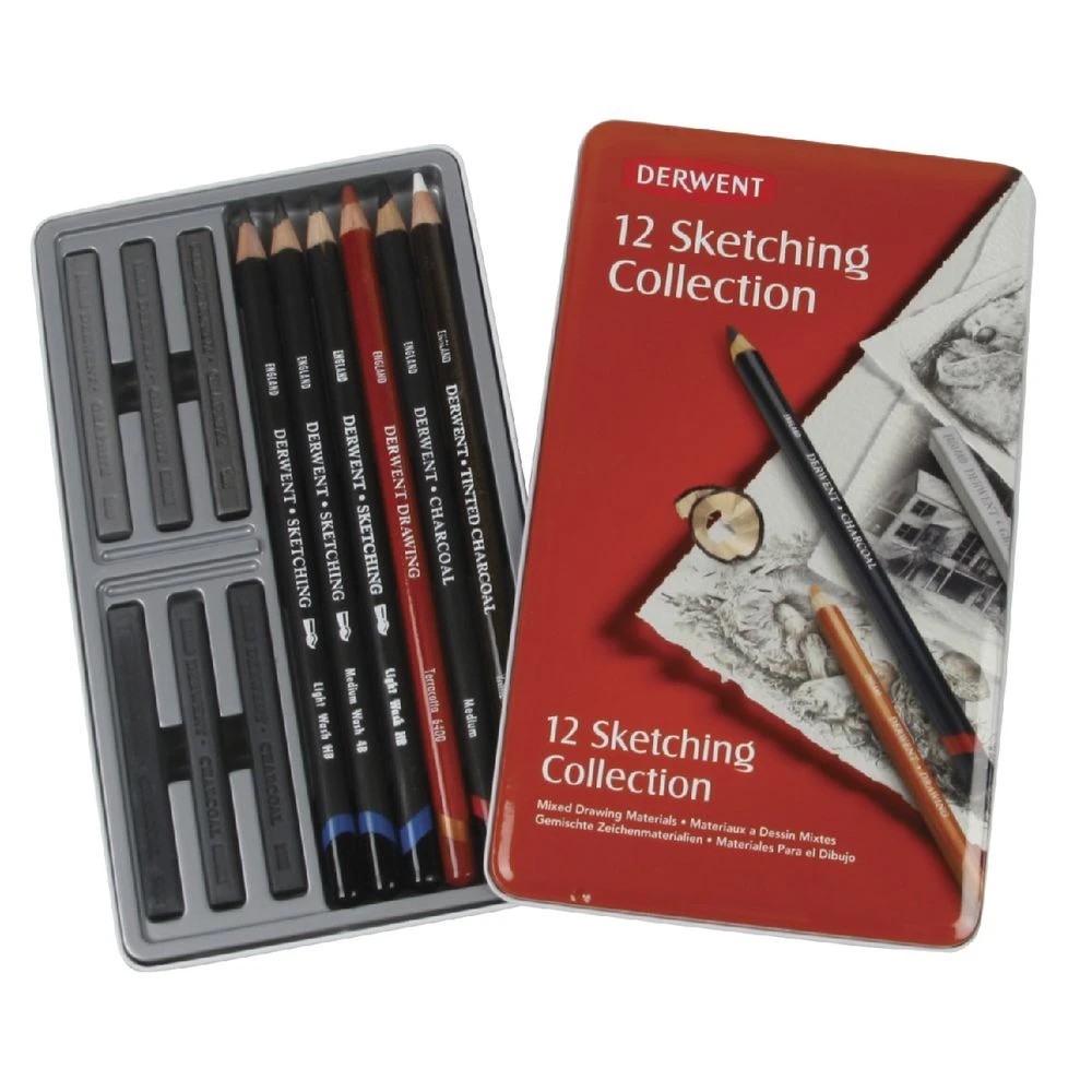 3 Derwent Sketching Collection Pencil Set 12 Pack, 3 of 3