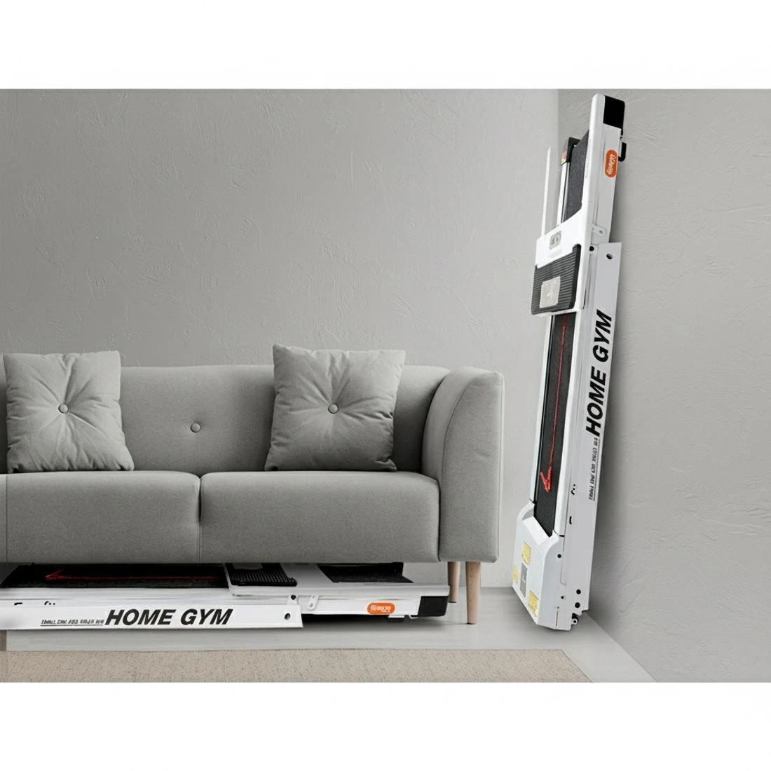 7 Everfit Treadmill Electric Home Gym Fitness Exercise Fully Foldable 450mm - White, 7 of 7