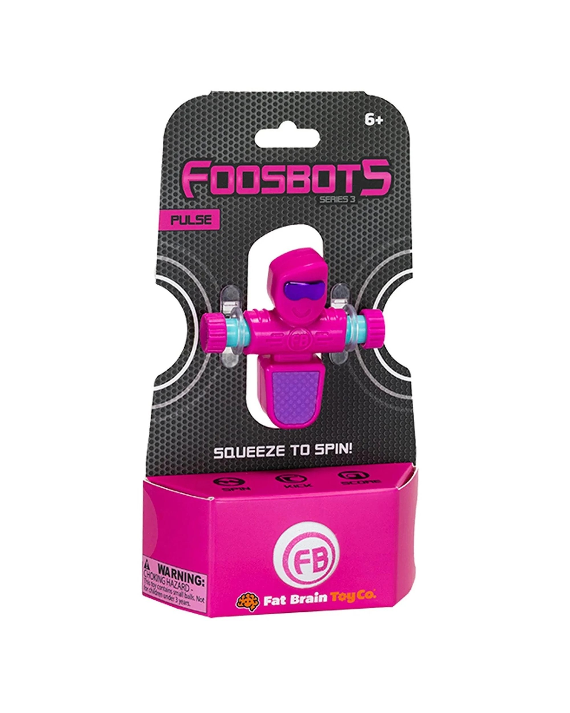 2 Fat Brain Toy Co Foosbots Series 3 Pulse - Pink, 2 of 4