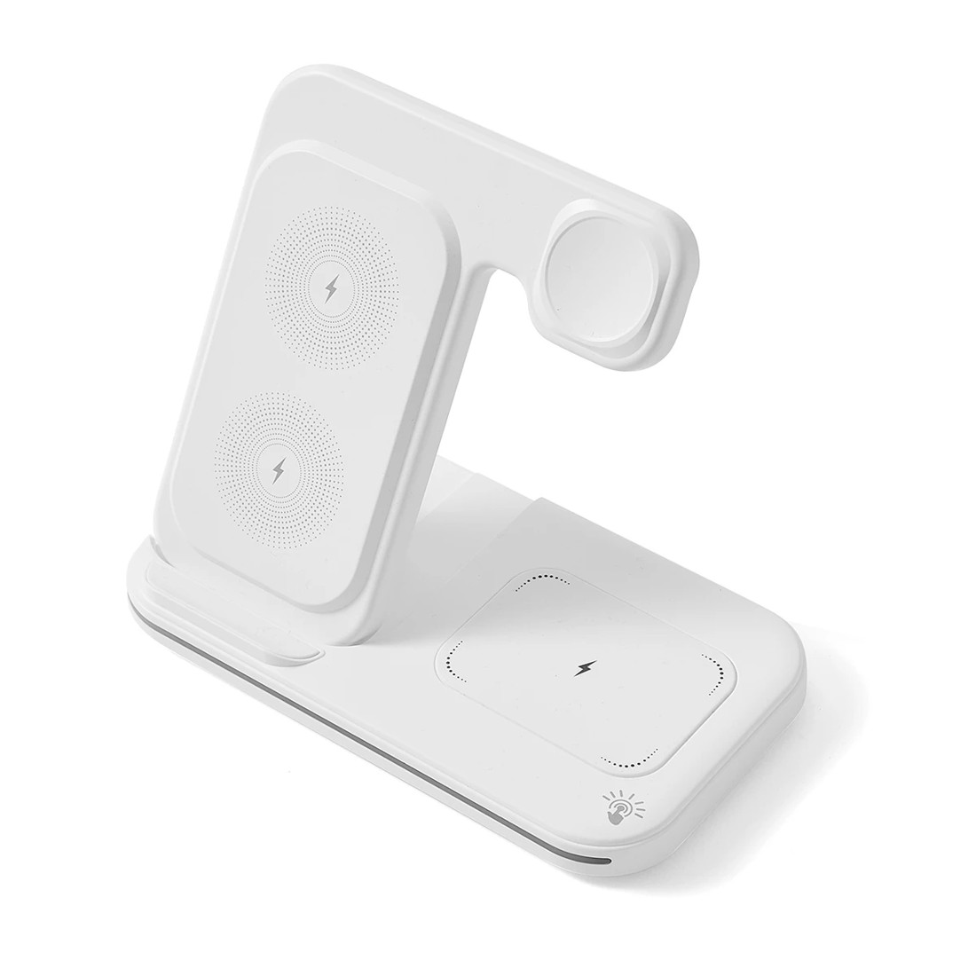 3 3-in-1 Foldable Wireless Charger - White, 3 of 9