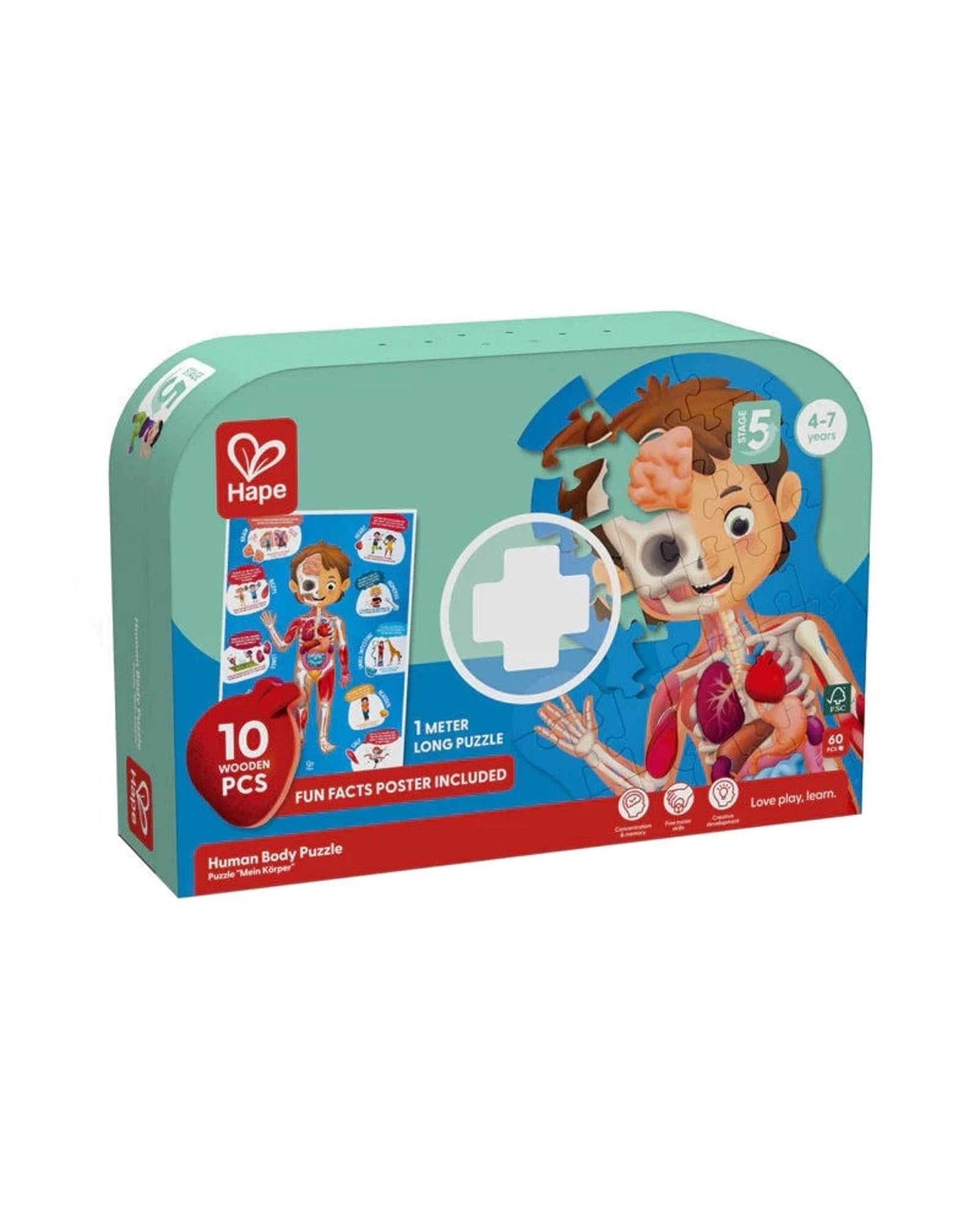 1 Hape Human Body Puzzle, 1 of 4