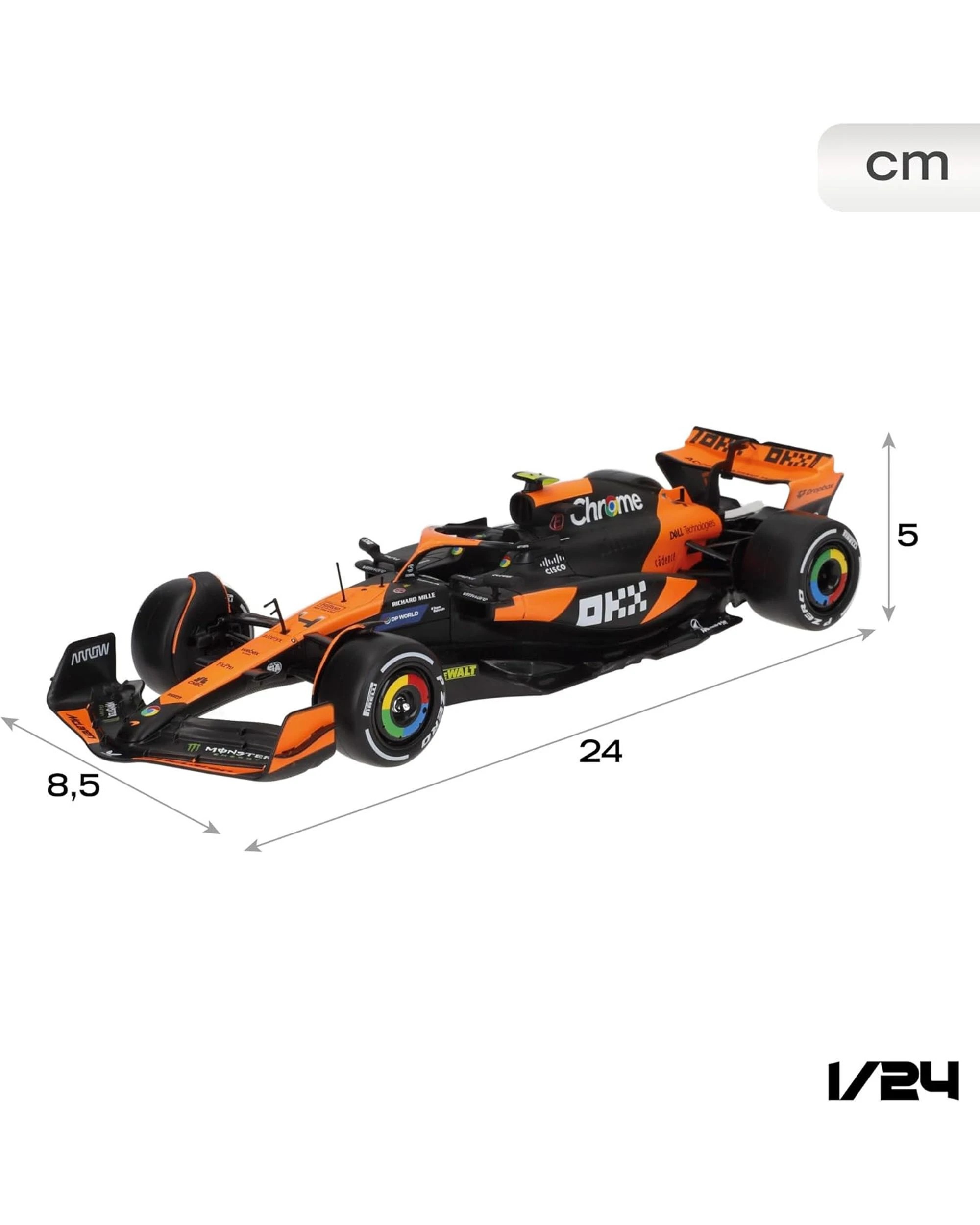2 Bburago Formula Racing 1:24 2024 F1 McLaren MCL 38 #4 Lando Norris, 2 of 10
