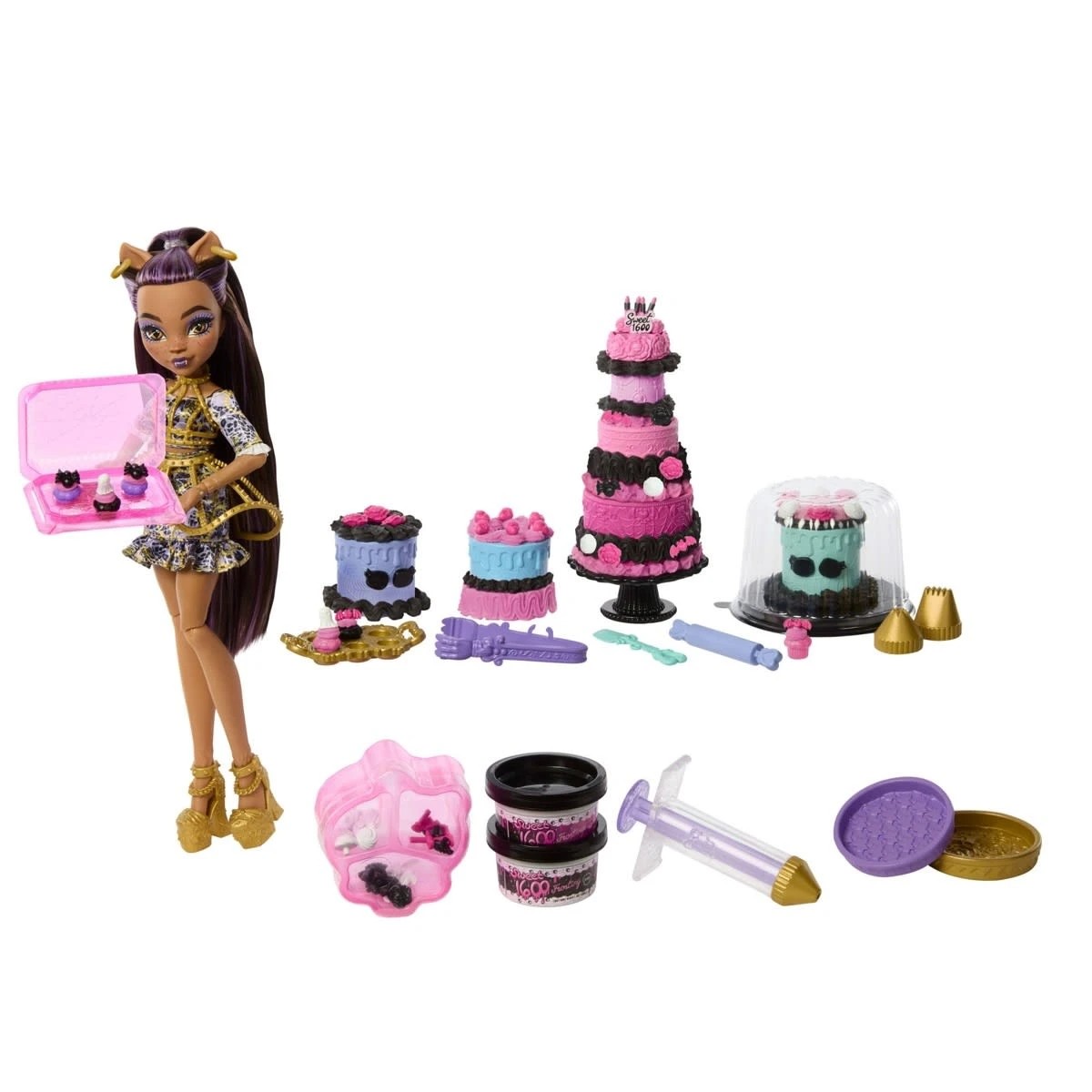 4 Monster High Clawdeen Wolf Scary Sweet Birthday Cake Kit, 4 of 7