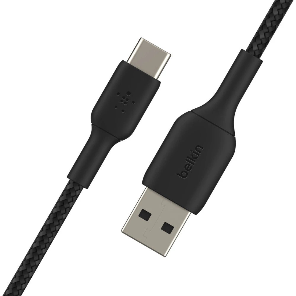 3 Belkin - BoostUP Charge Braided Cable USB-A to USB-C 1m - Black, 3 of 4