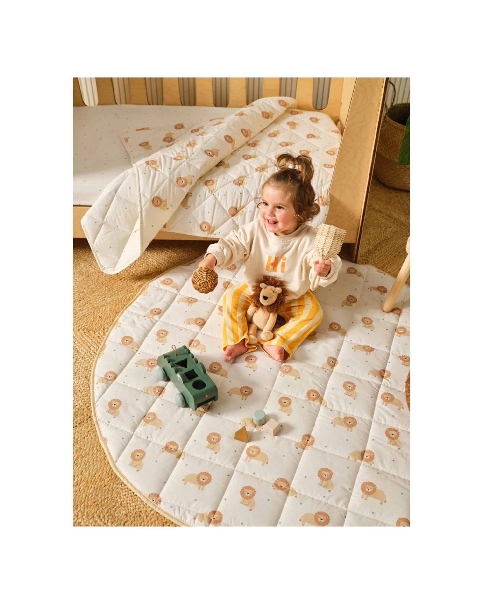 2 Linen House Kids Lenny Lion Novelty Cushion Soft Plush Toy Teddy - Brown, 2 of 4