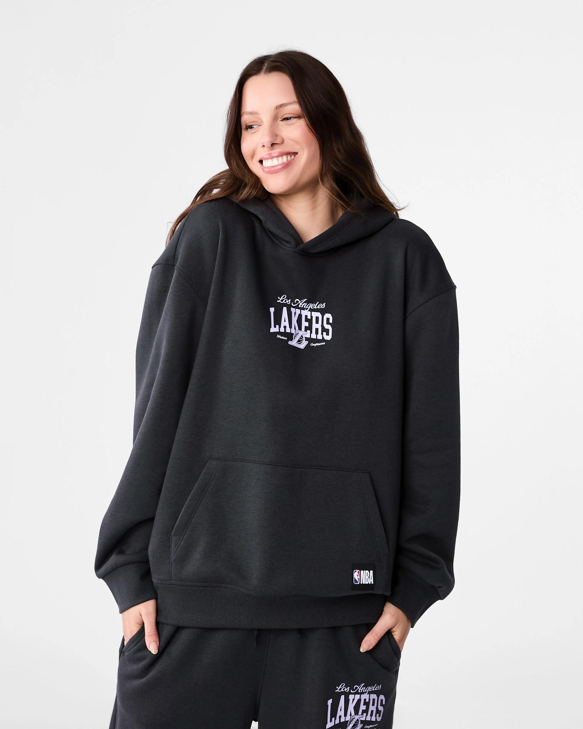 1 Official NBA Adult Lounge Hoodie Lkrs 7d6s, 1 of 7